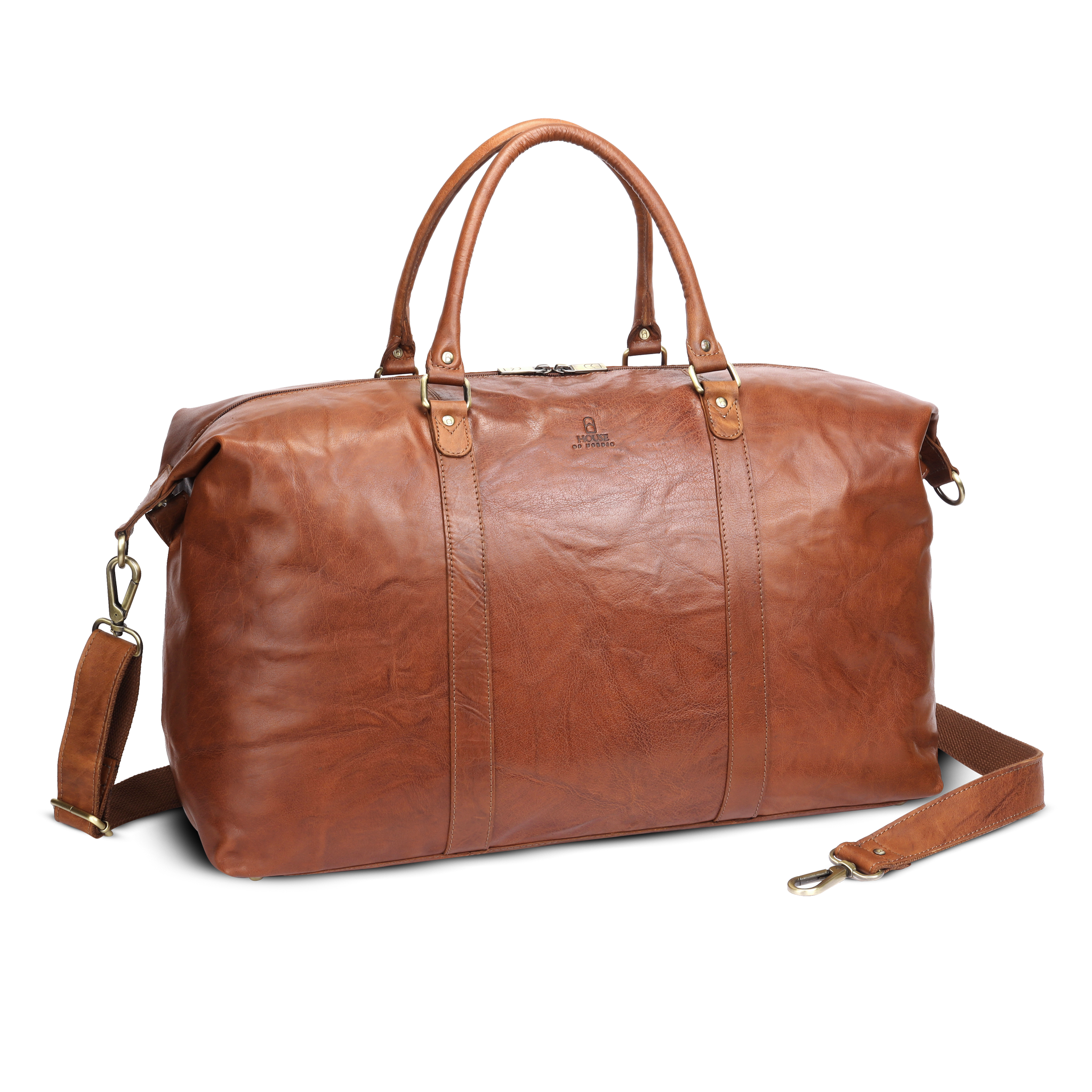 Oxford weekend bag, 45 L - Cognac