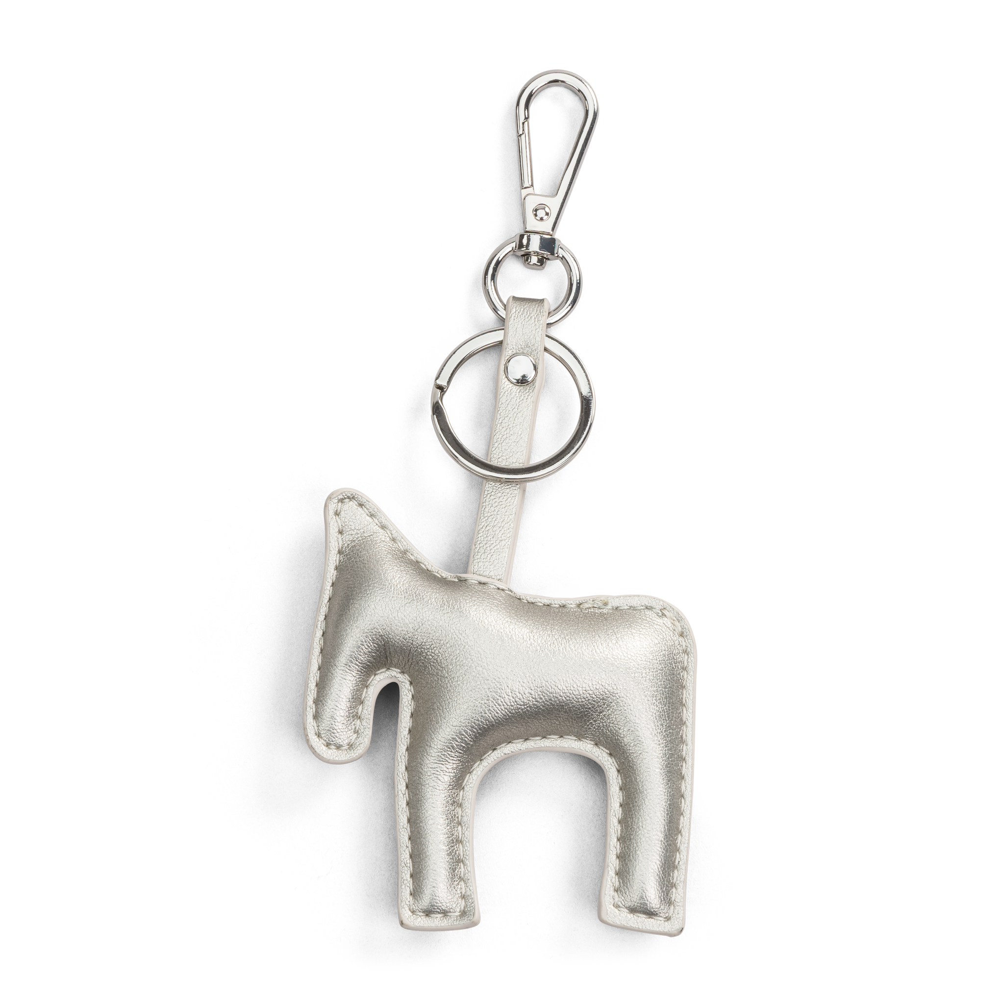 Bag charm/nøkkelring hestemotiv - Sølv