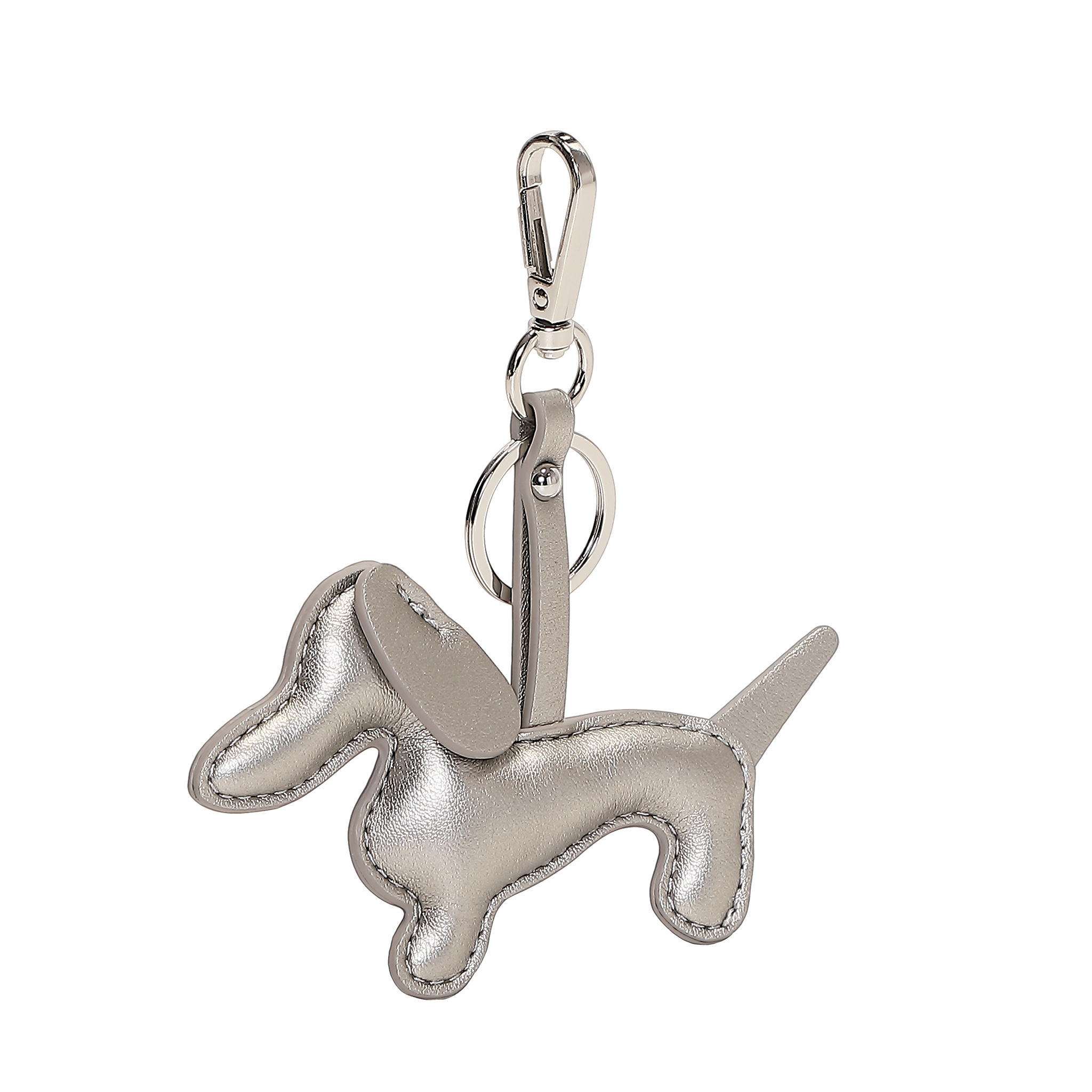 Bag charm hund - Sølv