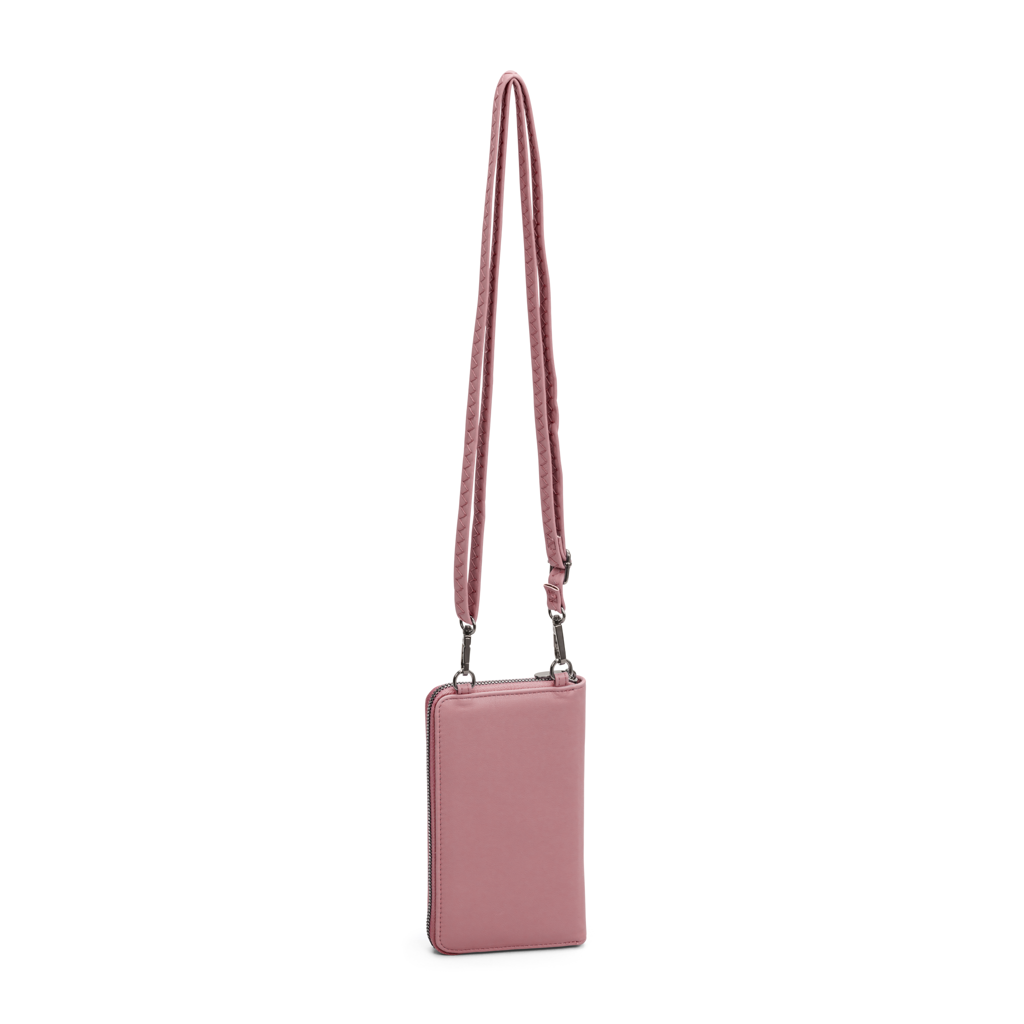 Mobilveske, Kunstskinn - Mørk rosa