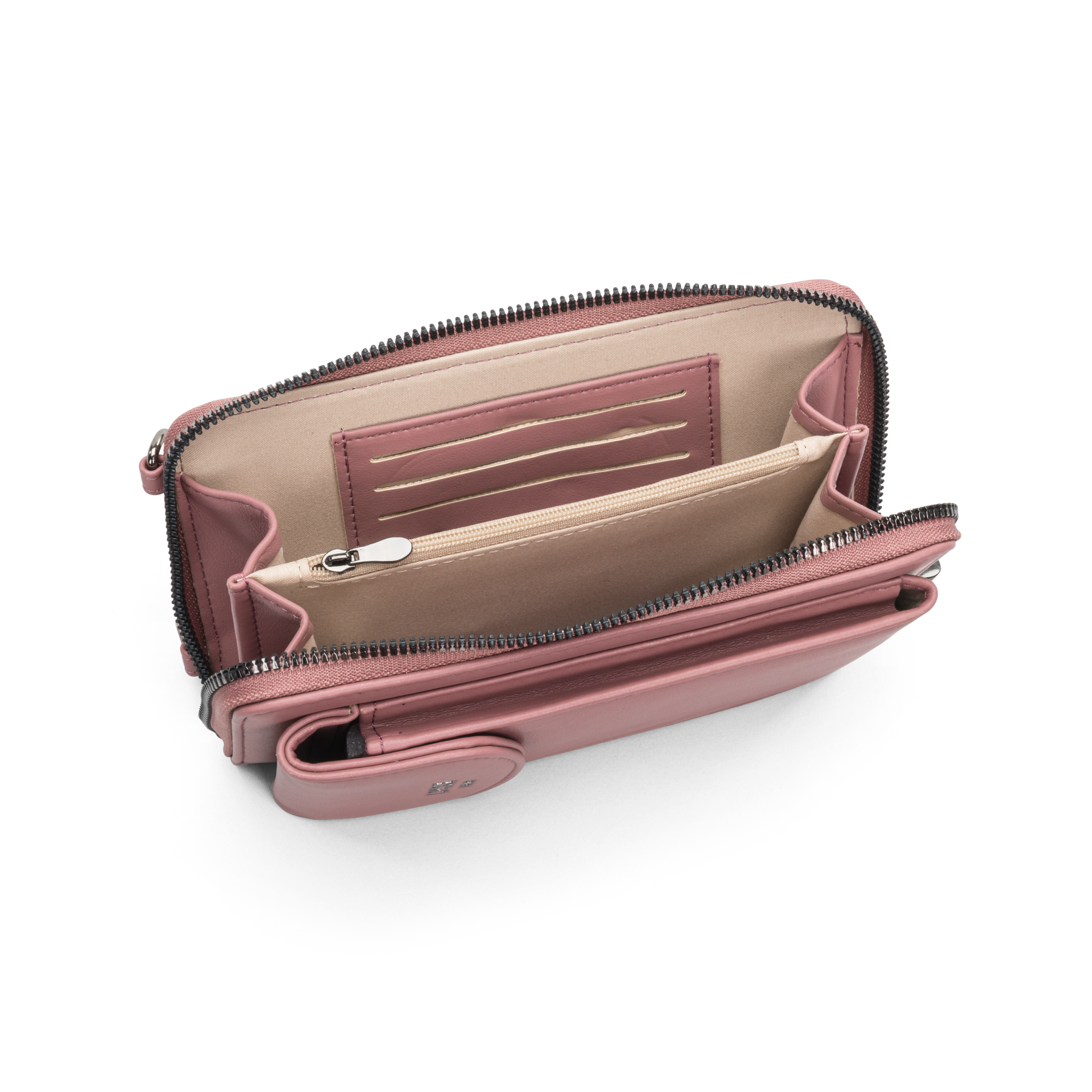 Mobilveske, Kunstskinn - Mørk rosa
