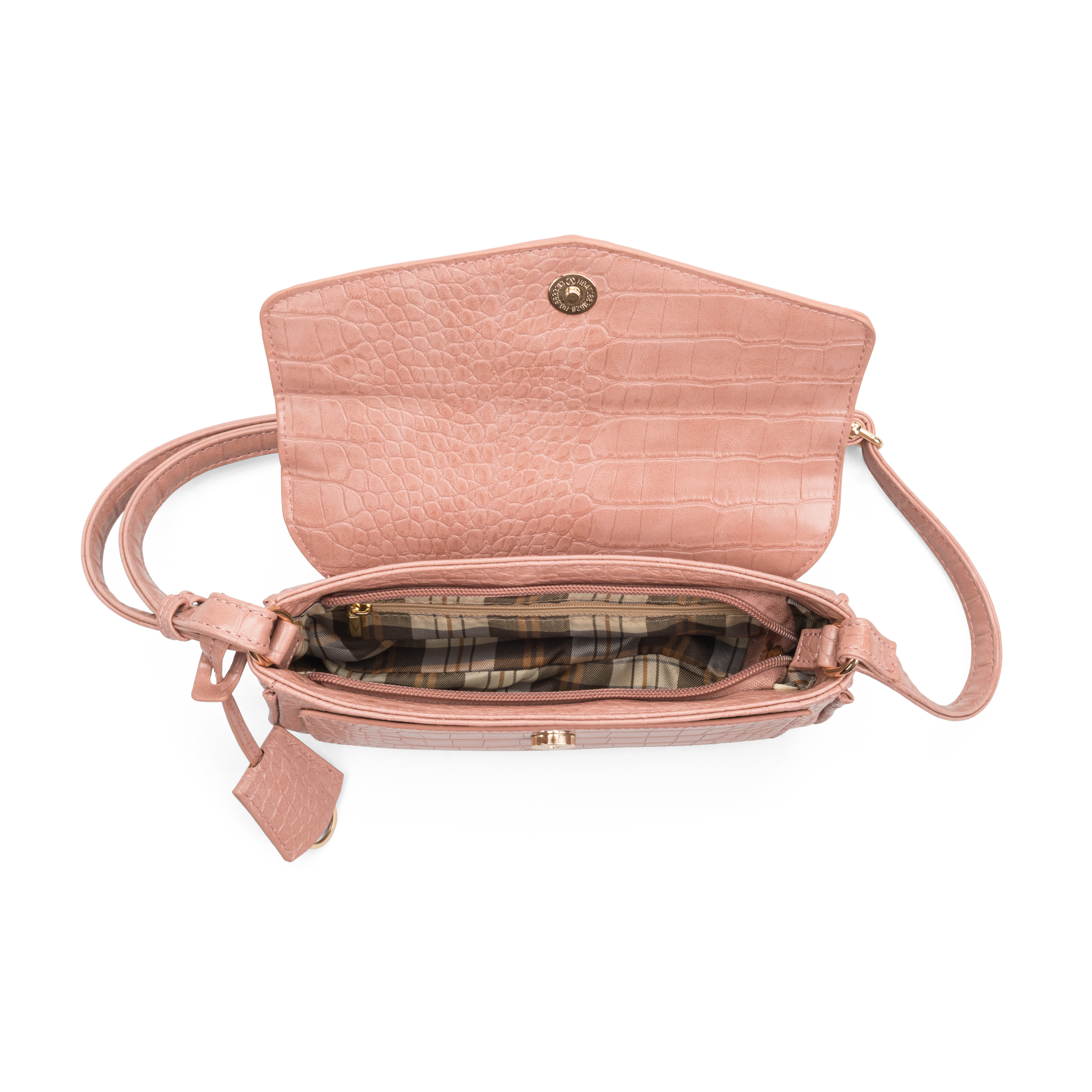 Skulderveske, crossbody - Rosa