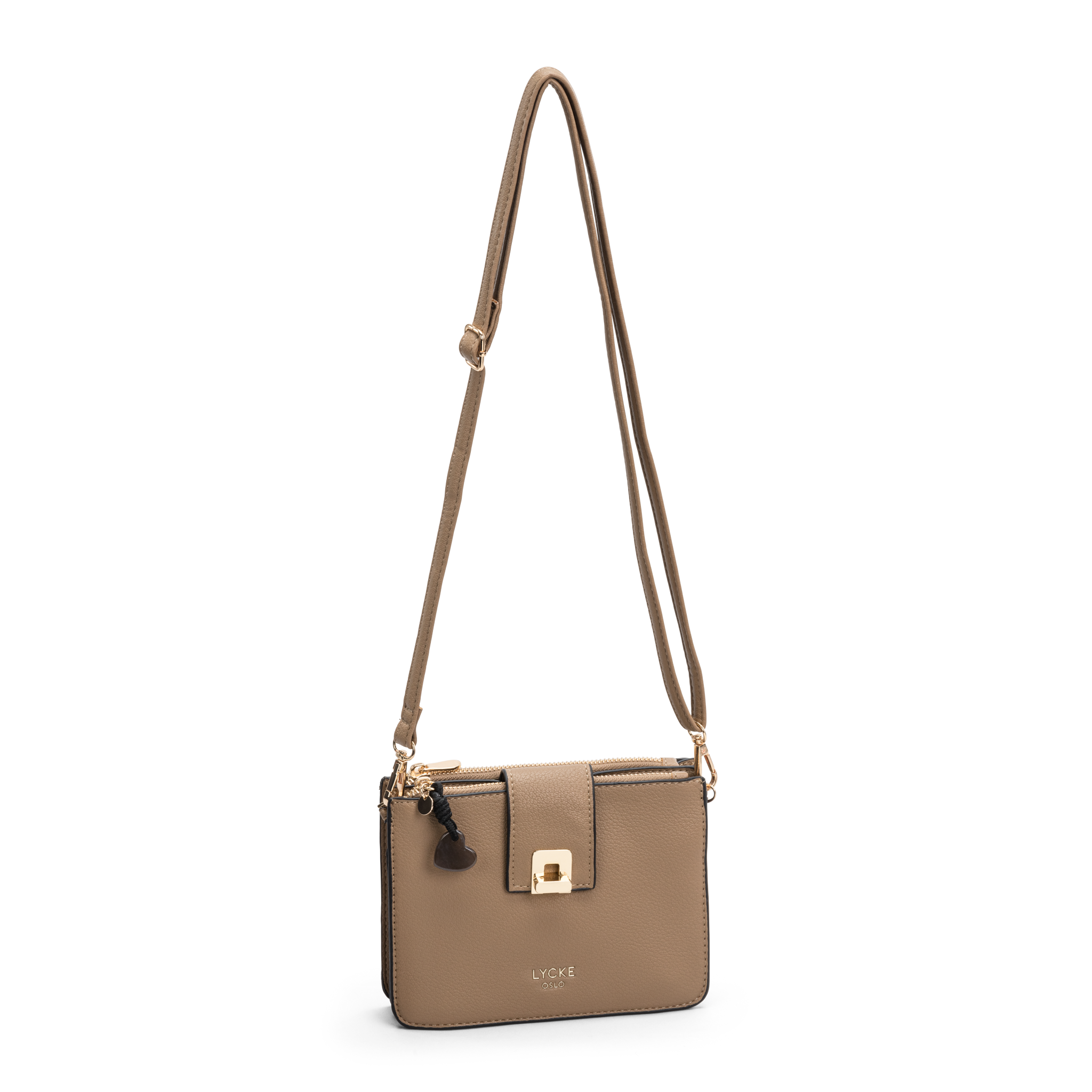 Skulderveske, crossbody - Taupe