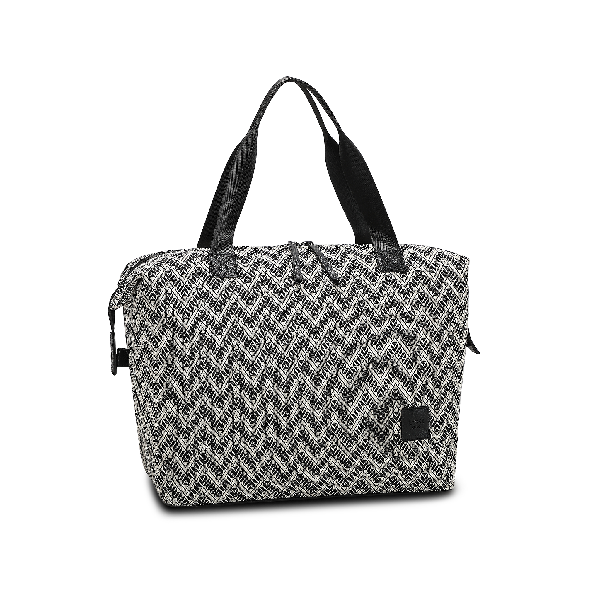 Flora weekend bag, 40 L - Black/white