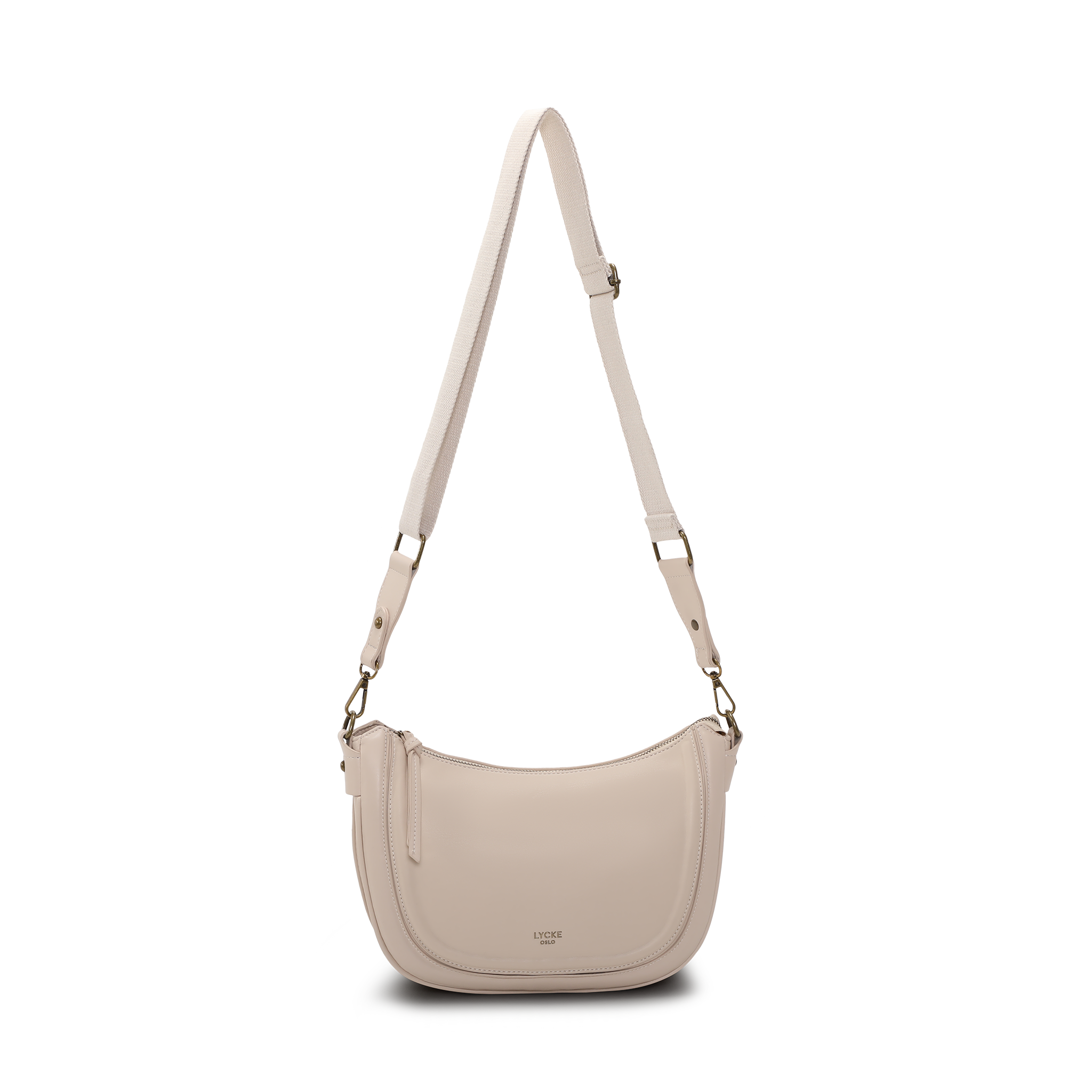 Skulderveske i crossbody-modell - Beige