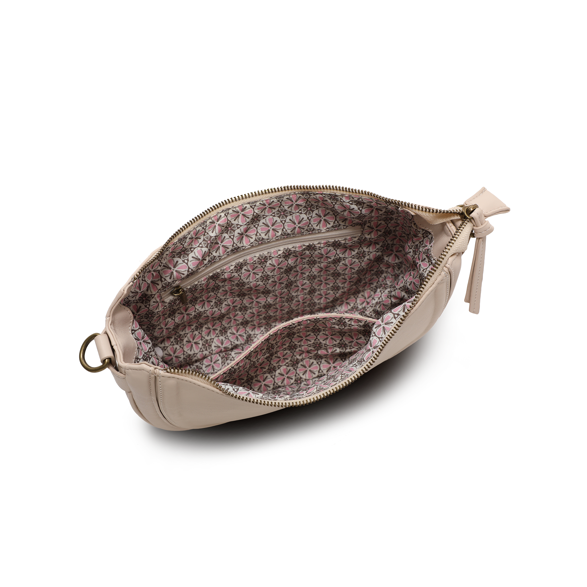 Skulderveske i crossbody-modell - Beige