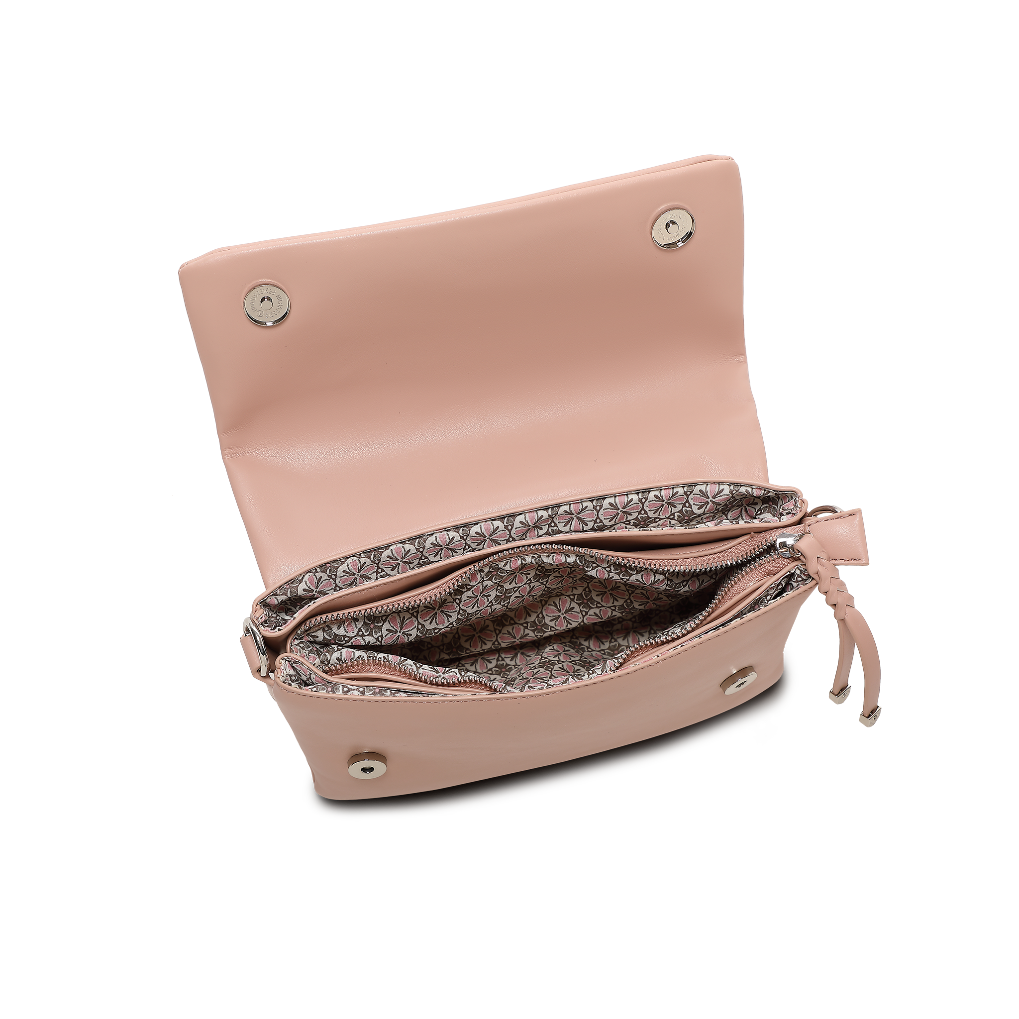Skulderveske i crossbody-modell - Rosa
