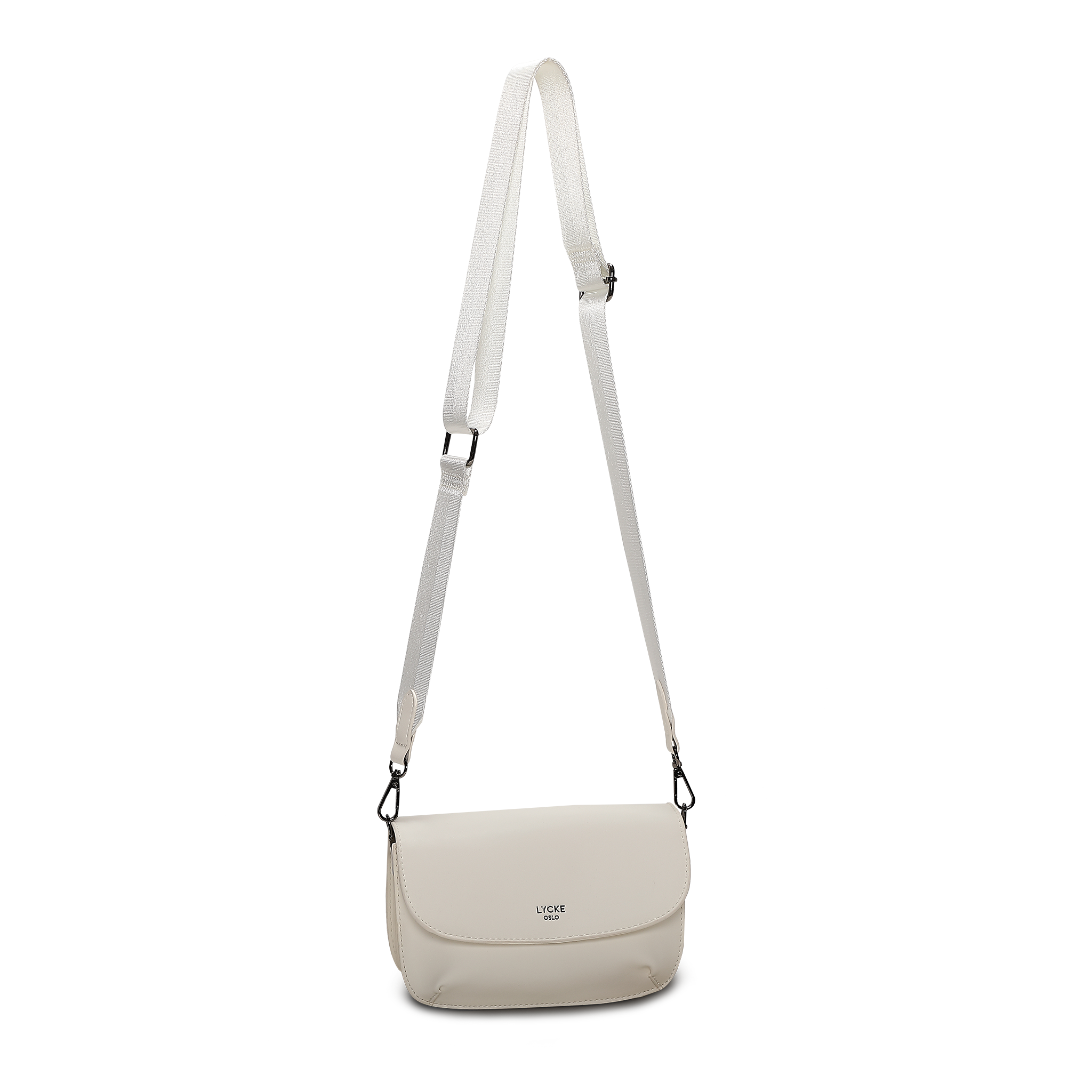 Skulderveske i crossbody-modell - Hvit