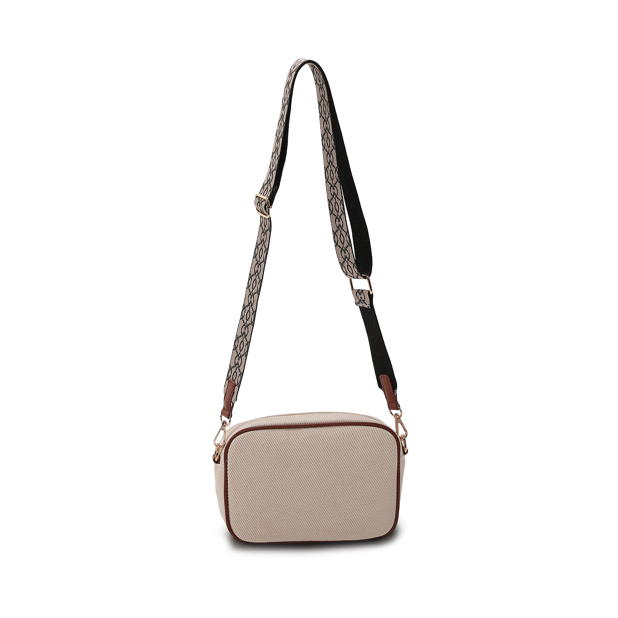 Skulderveske i crossbody-modell - Beige