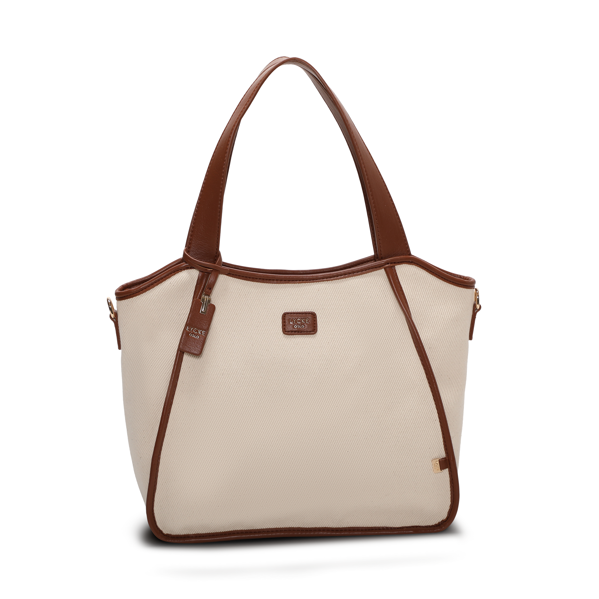 Håndveske i tote bag-modell - Beige