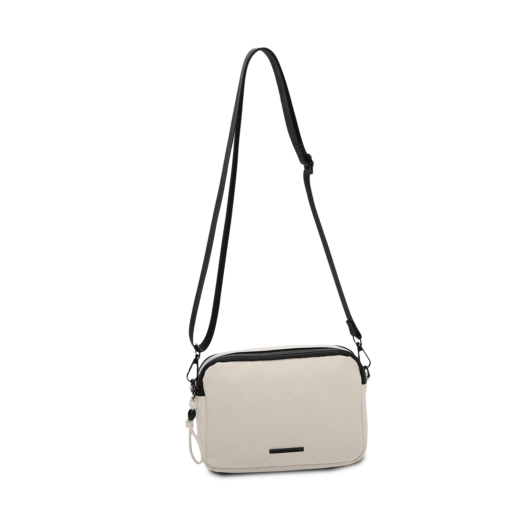 Skulderveske i crossbody-modell - Hvit