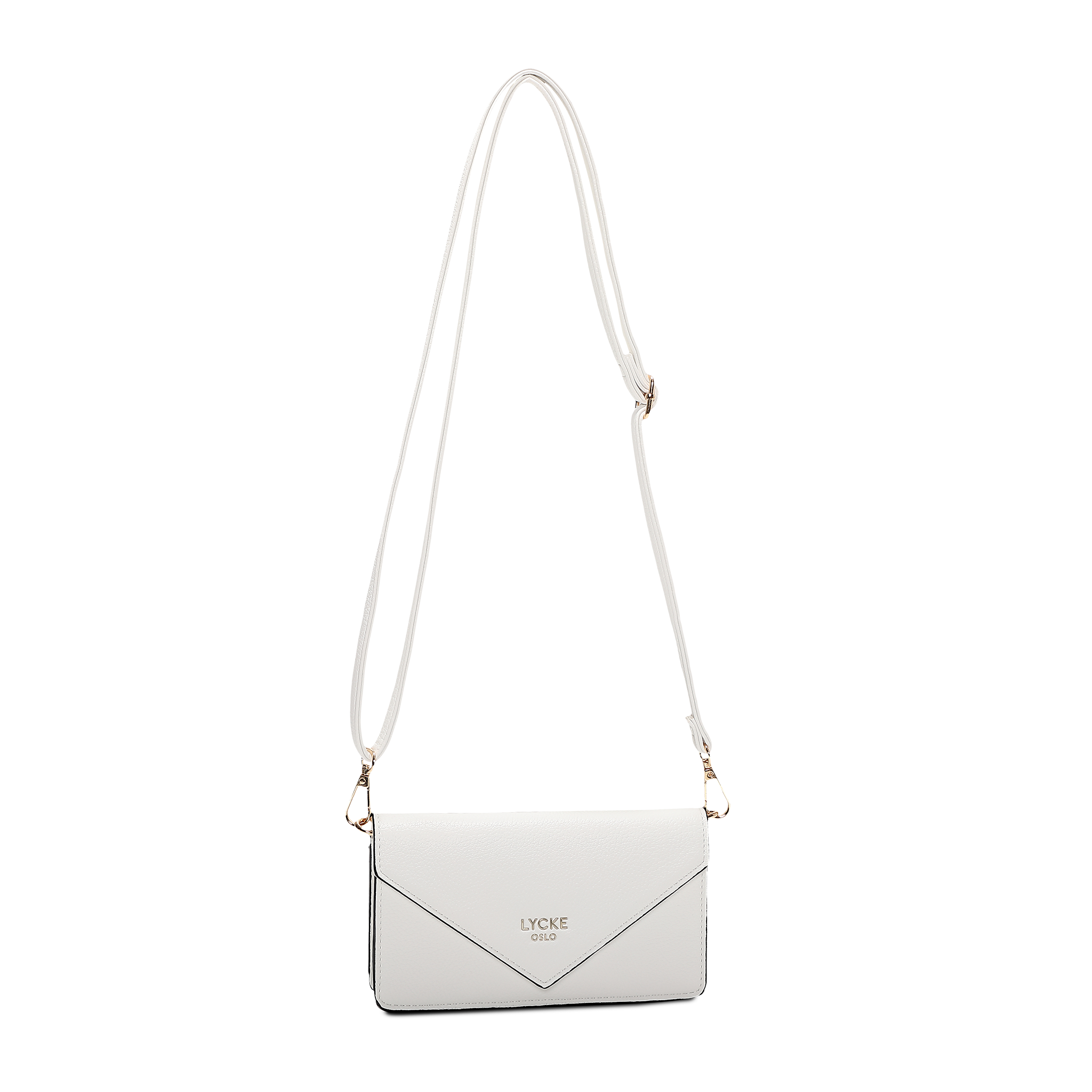 Skulderveske i crossbody-modell - Hvit