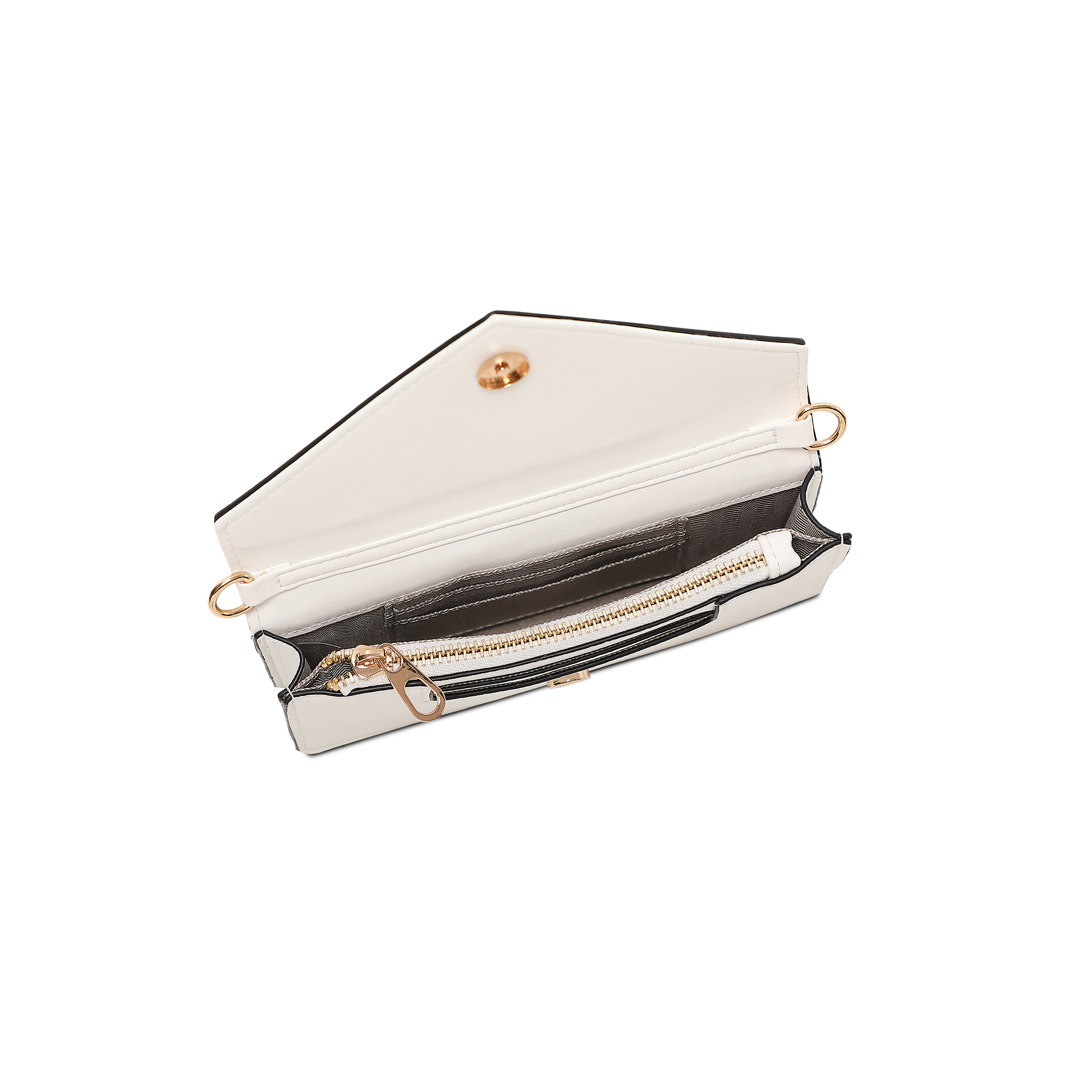 Skulderveske i crossbody-modell - Hvit