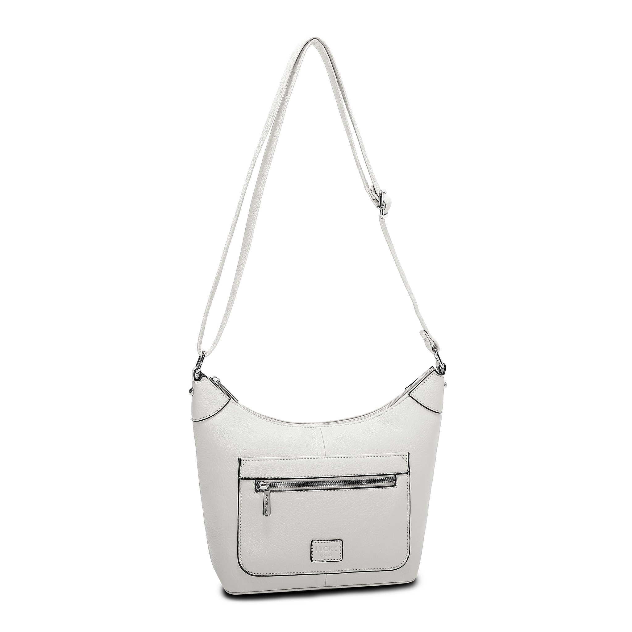 Skulderveske i crossbody-modell - Hvit