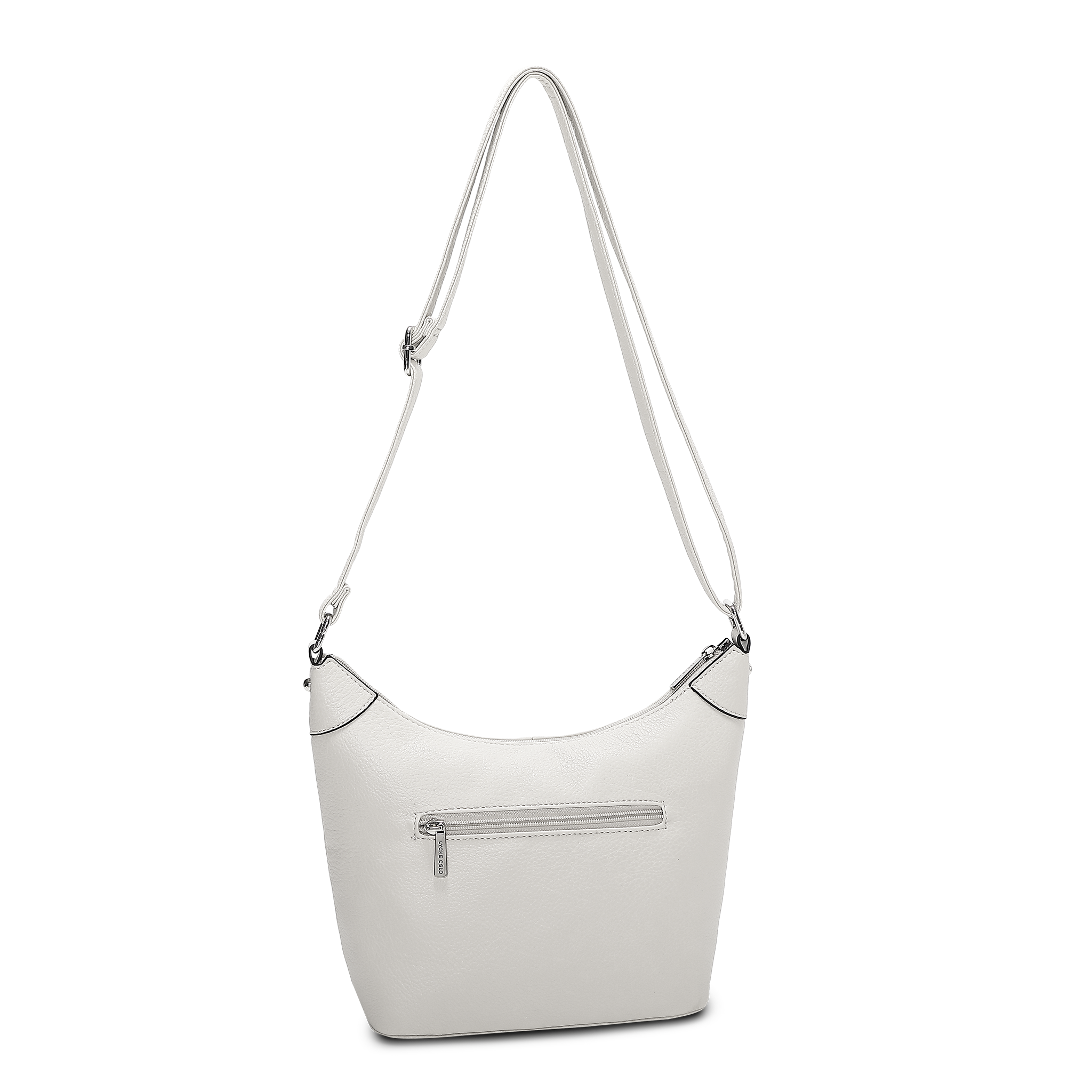Skulderveske i crossbody-modell - Hvit