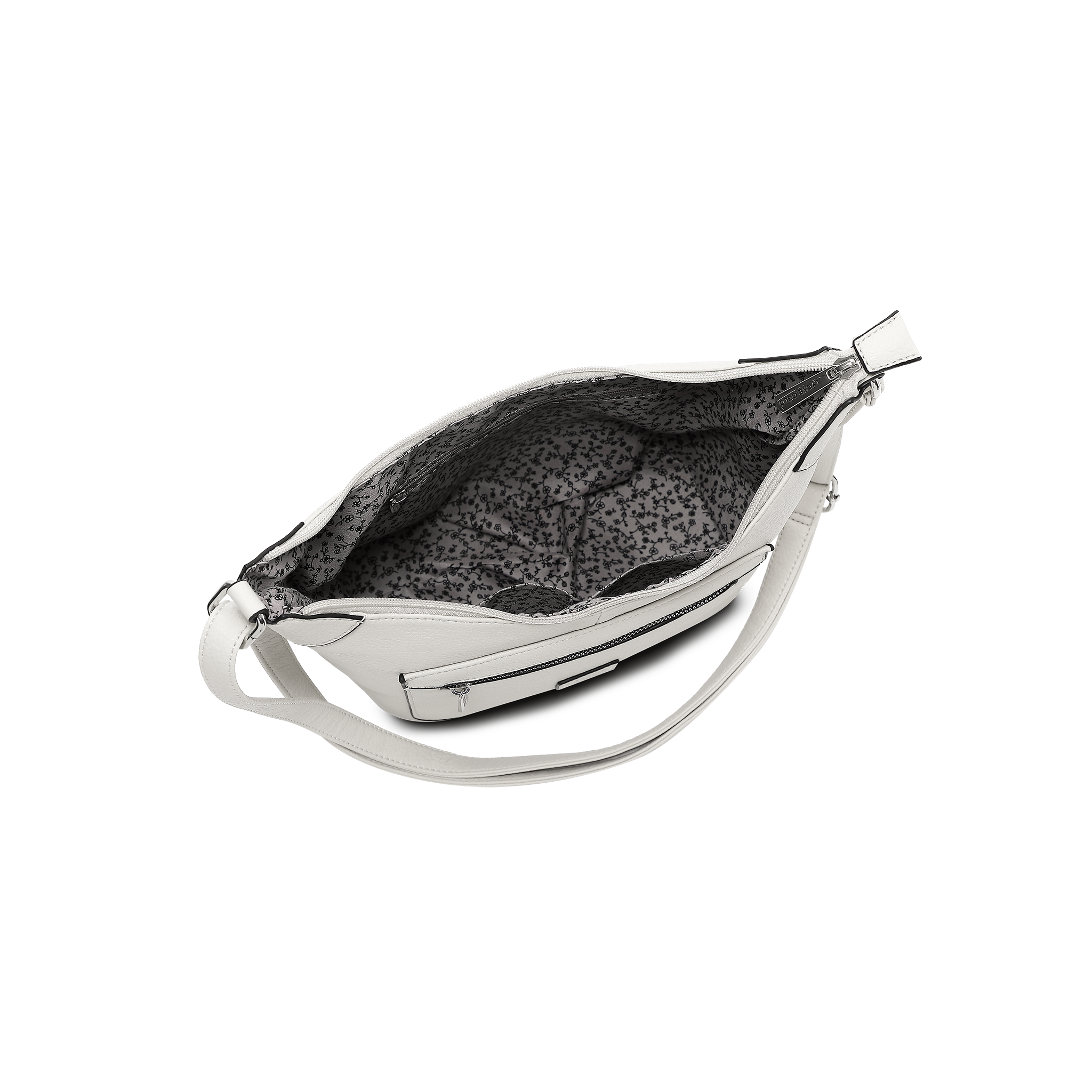 Skulderveske i crossbody-modell - Hvit