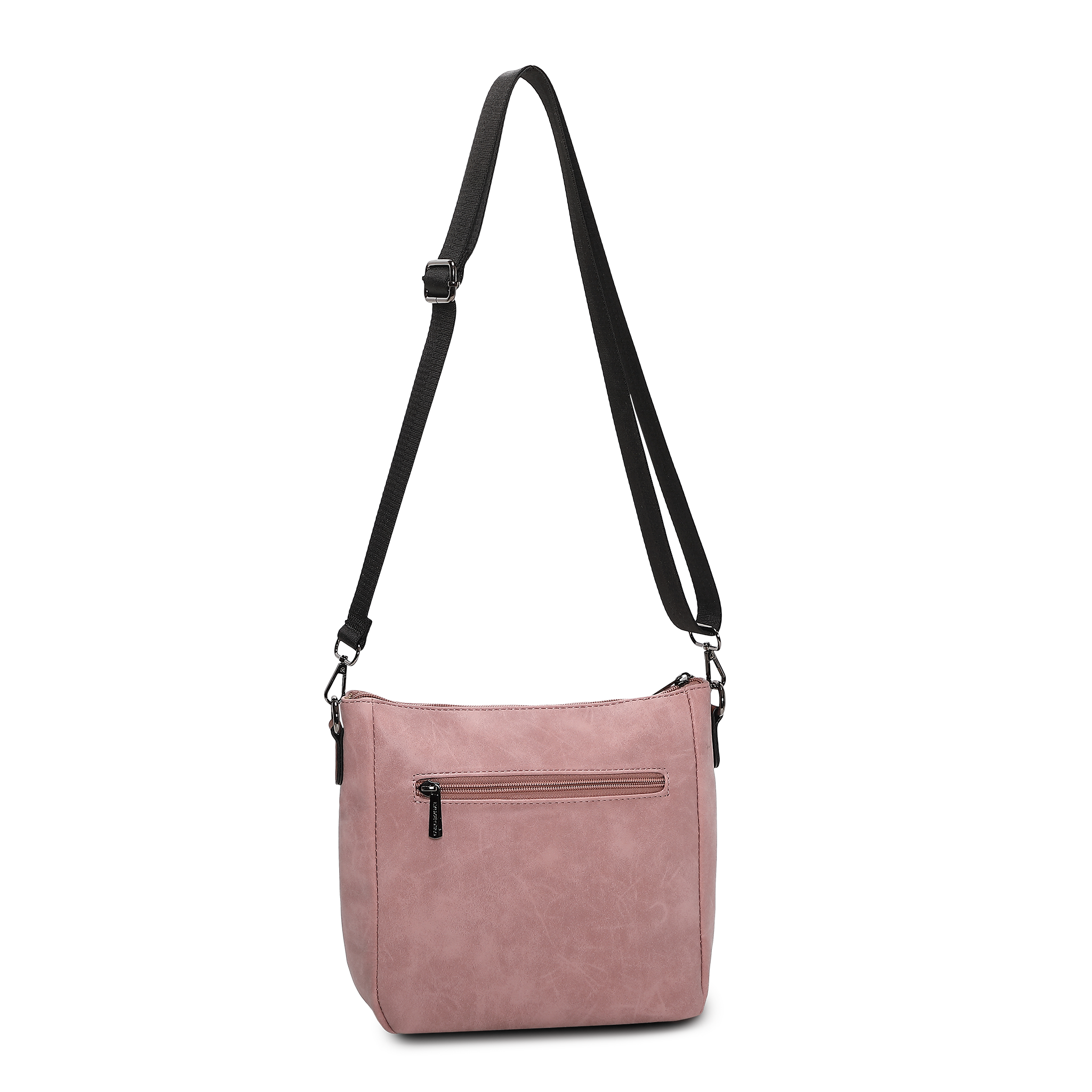 Skulderveske i crossbody-modell - Lys rosa
