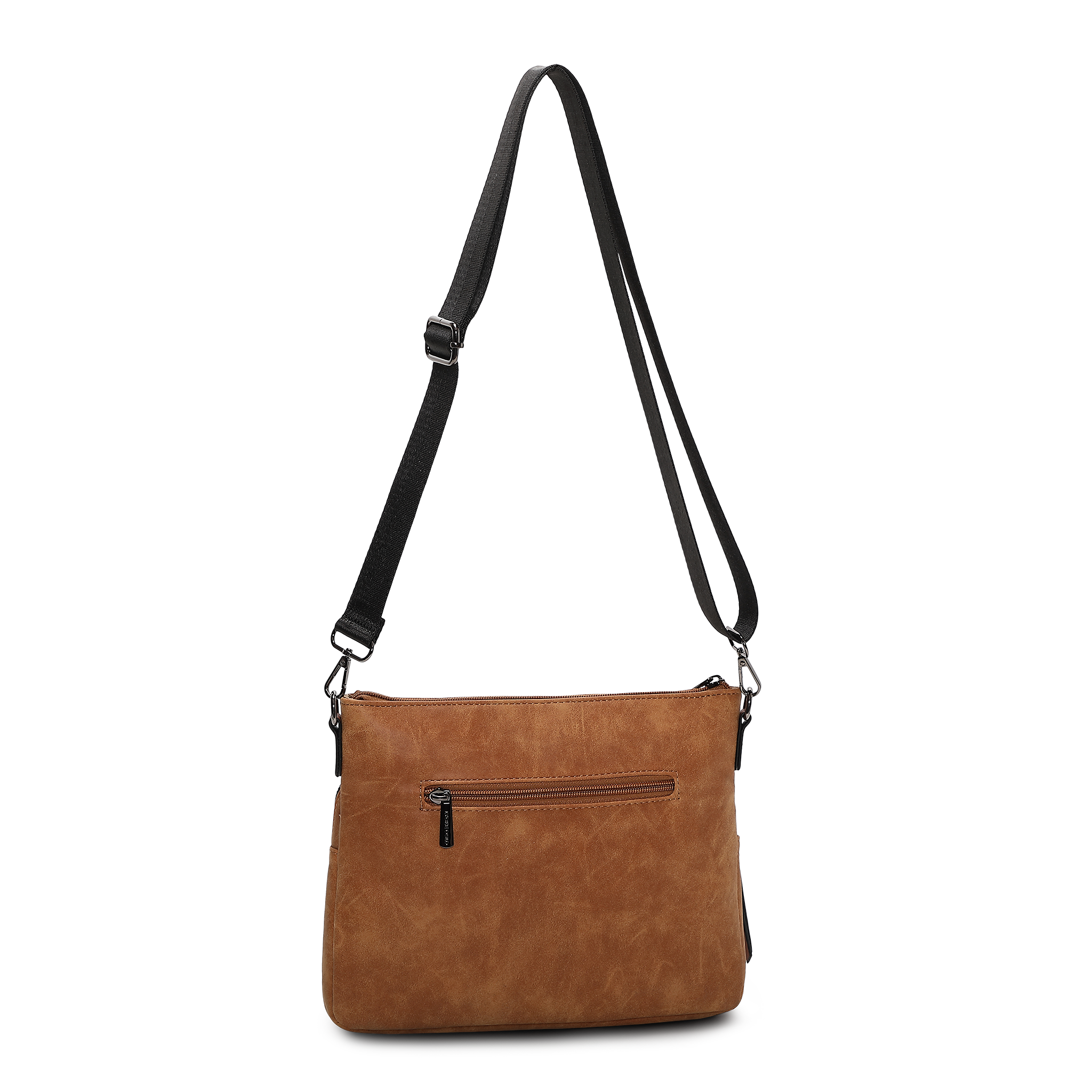 Skulderveske i crossbody-modell - Kamel