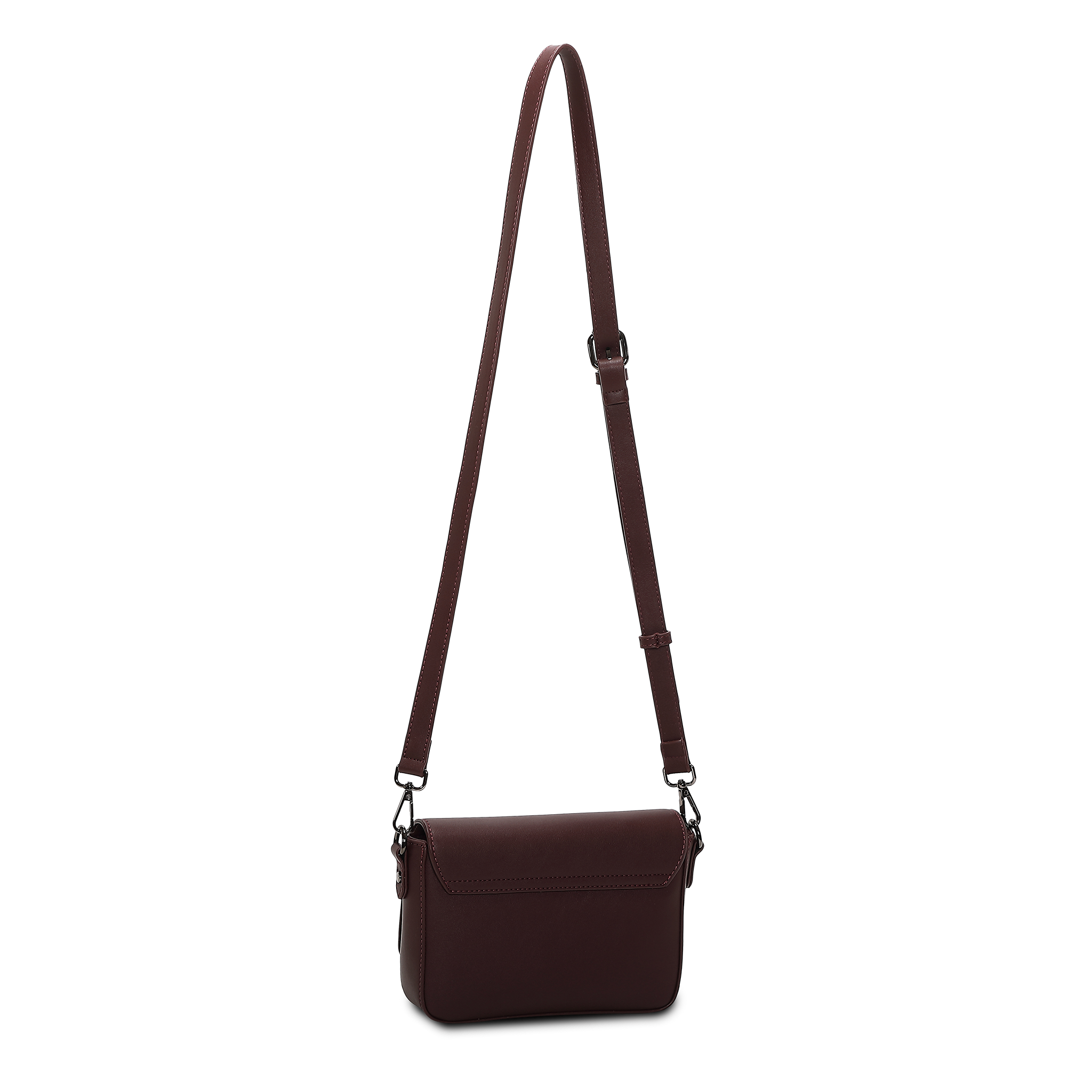 Skulderveske i crossbody-modell - Vin