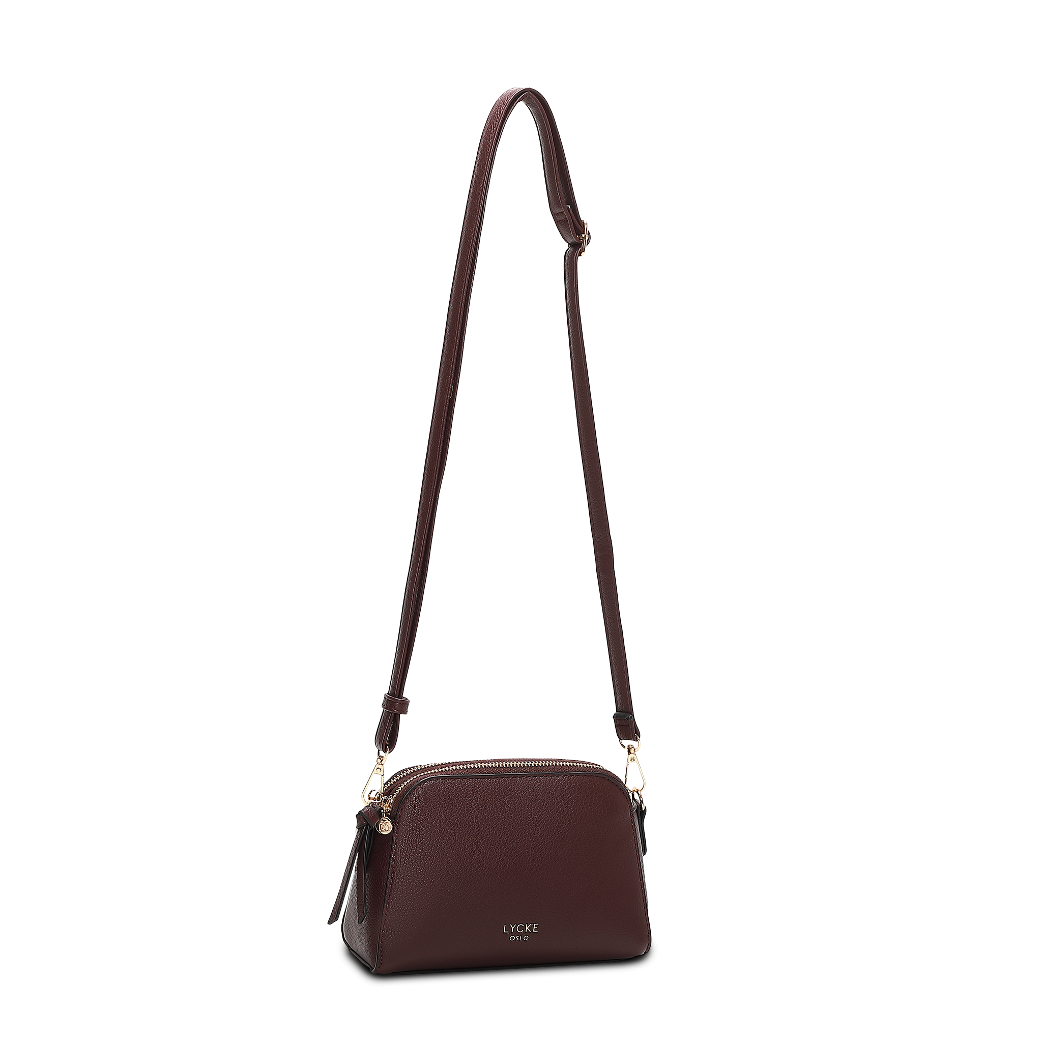 Crossbody-veske - Burgunder