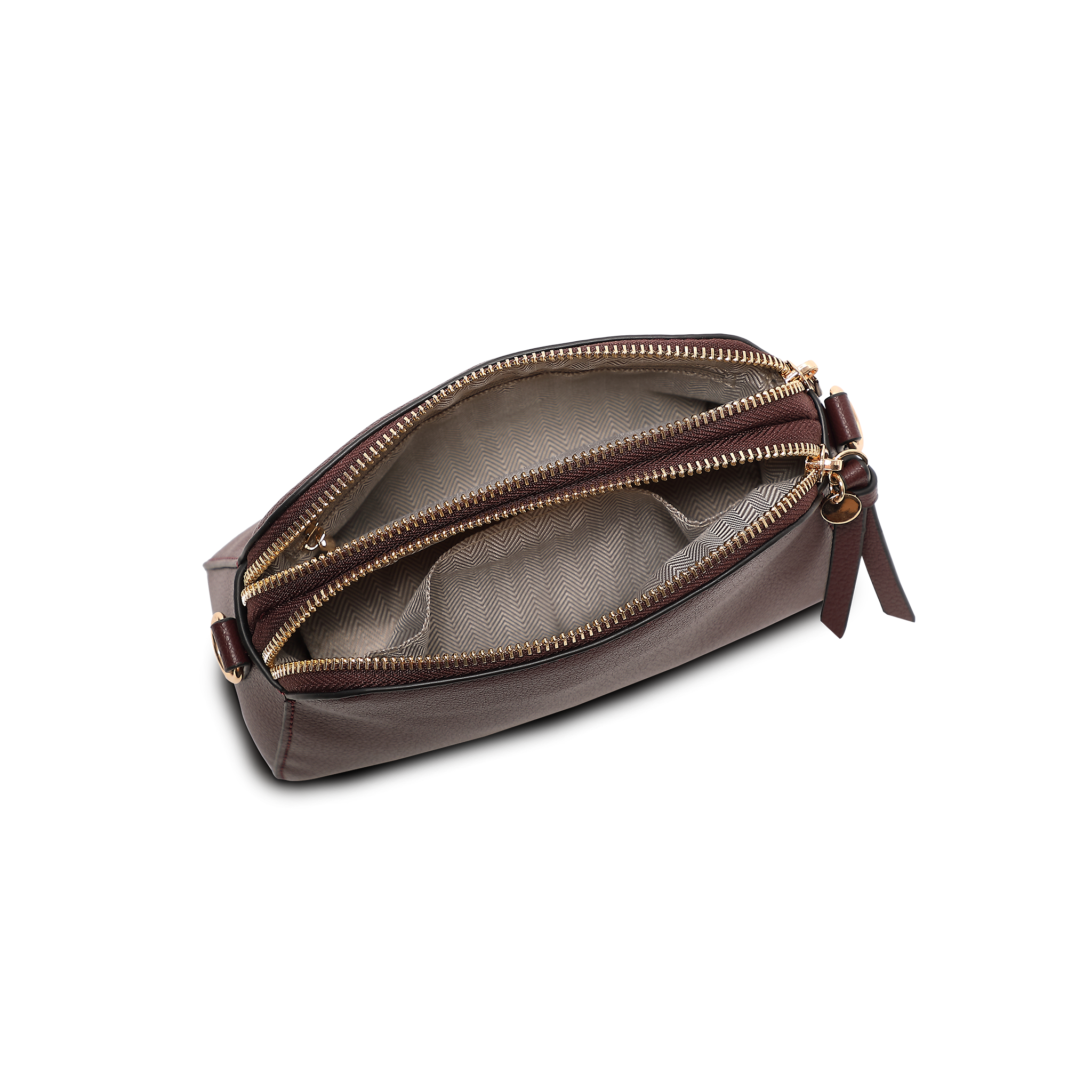 Crossbody-veske - Burgunder
