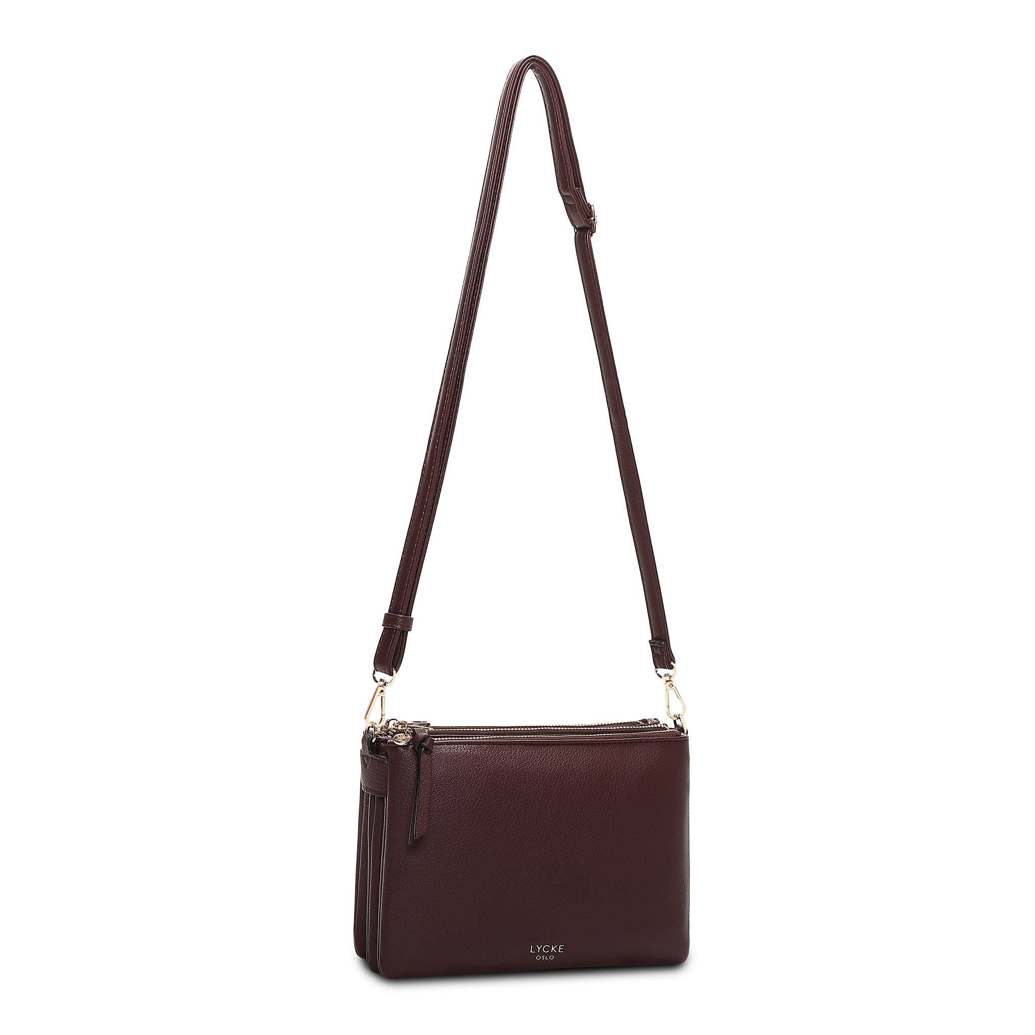 Crossbody-veske - Burgunder