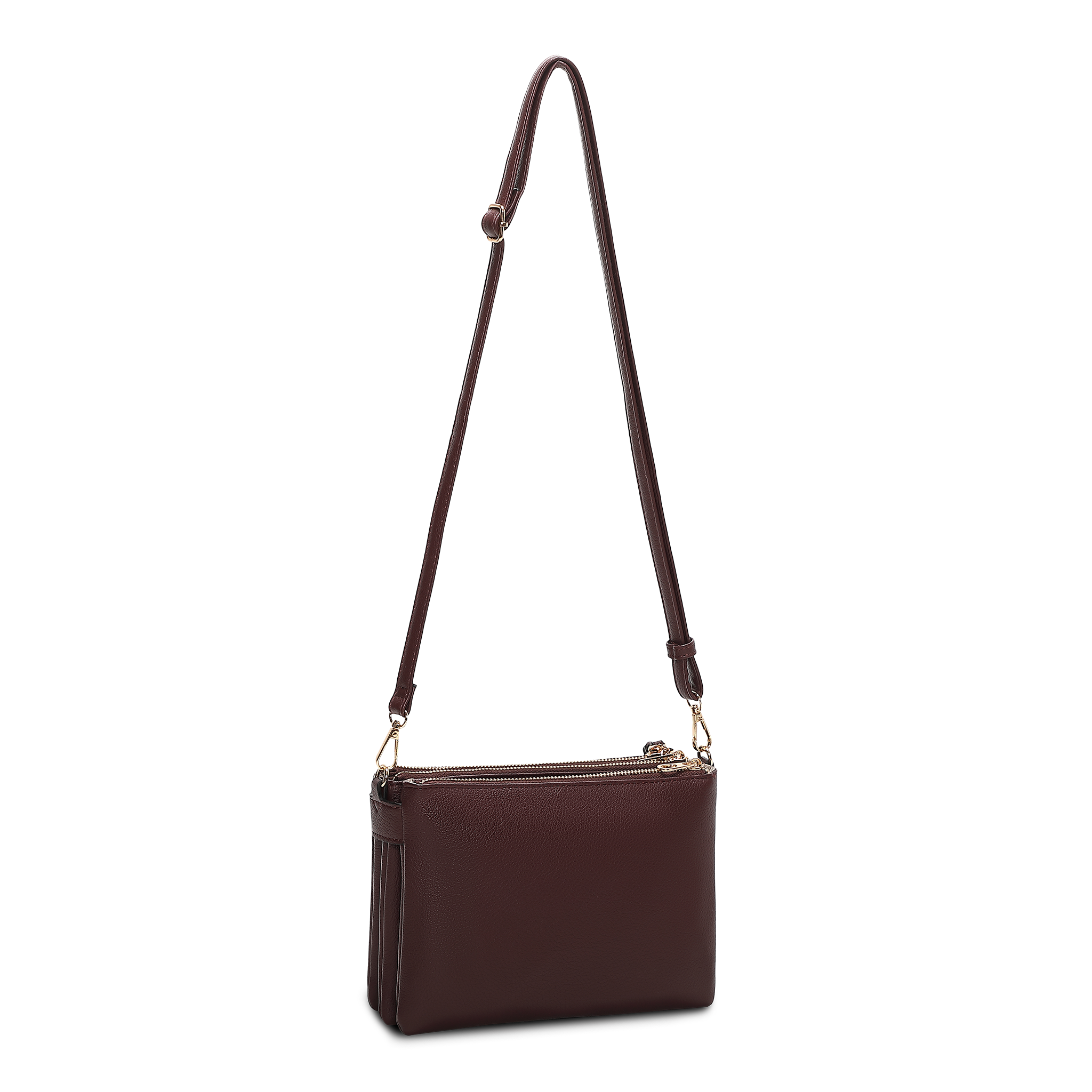 Crossbody-veske - Burgunder