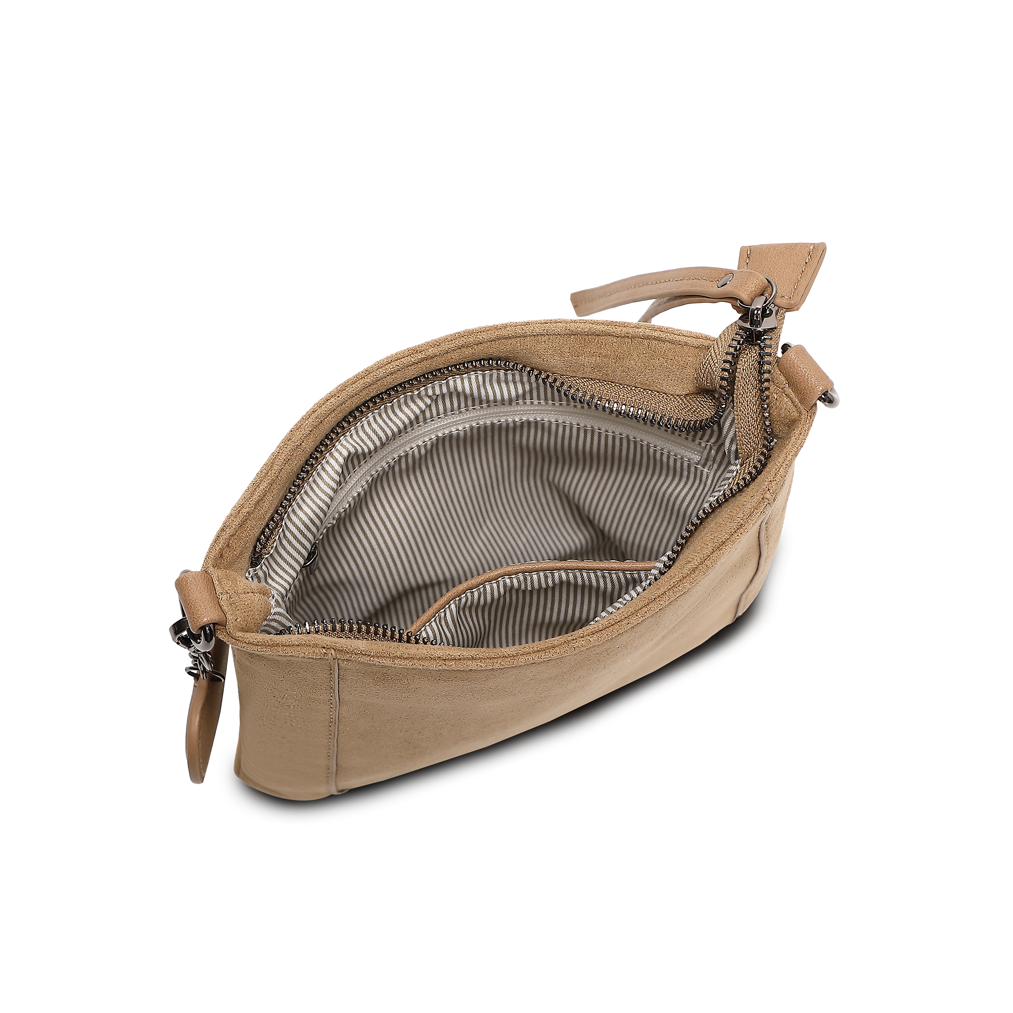 Liten crossbody-veske - Taupe