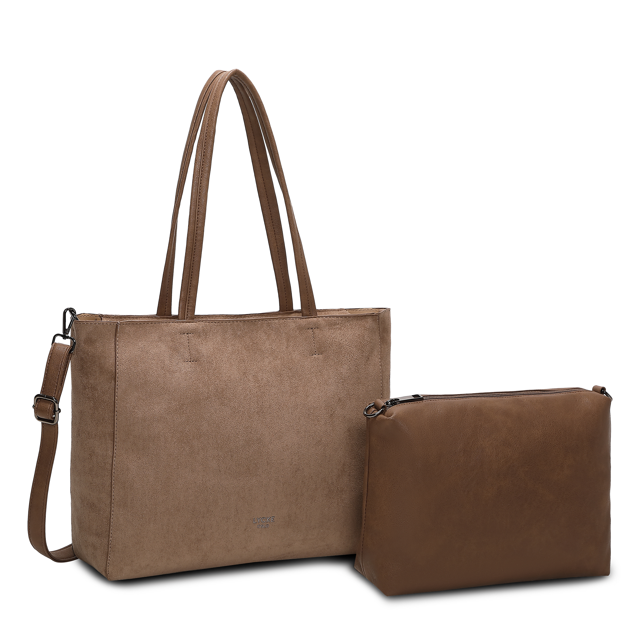 Tote bag-veske Carina - SandBrown