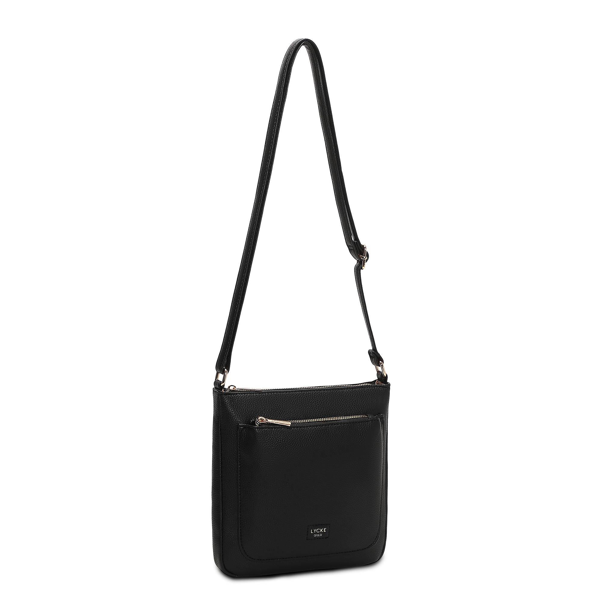 Saga crossbody skulderveske - Black/black