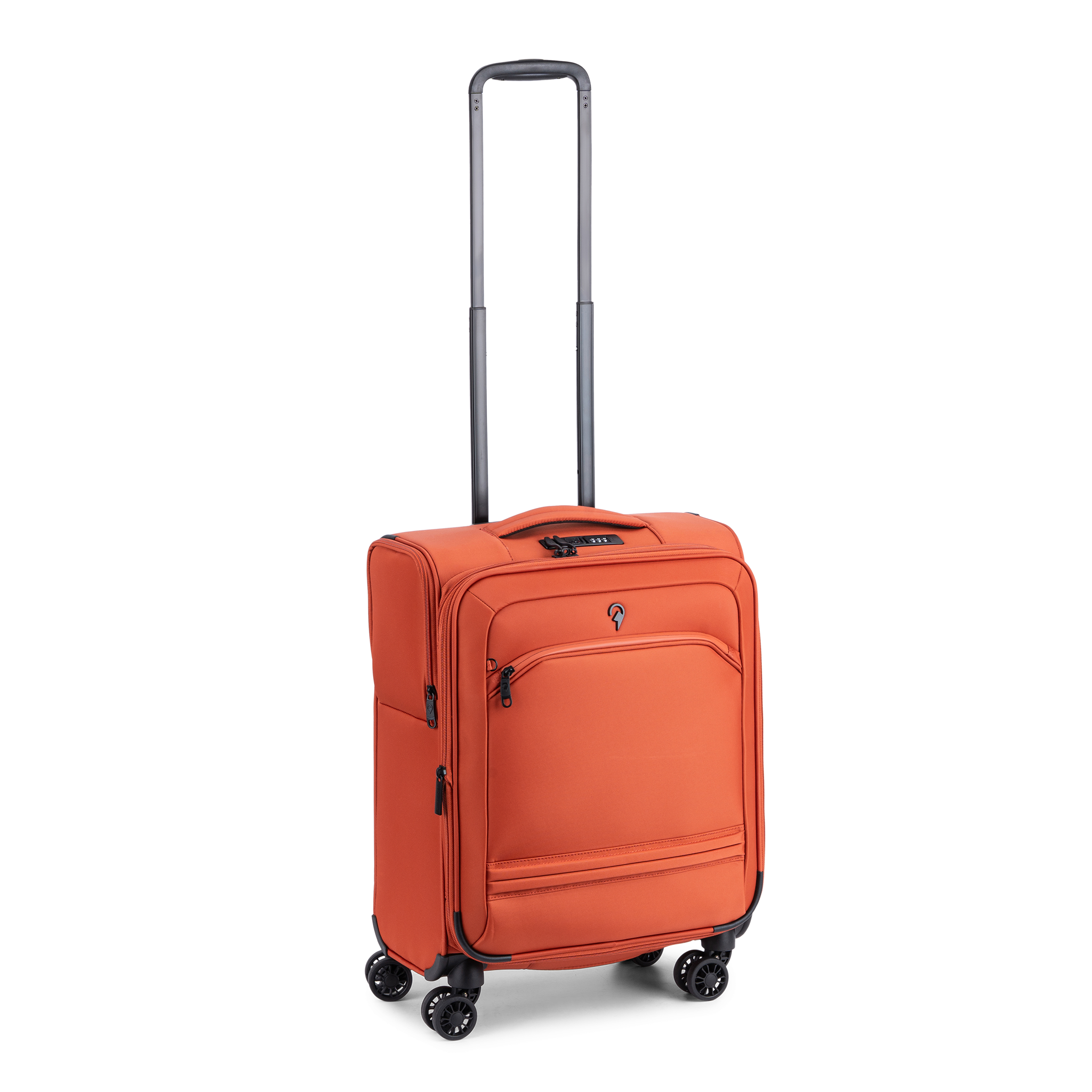 Boarding kabinkoffert 4 hjul, 55 cm, ekspanderbar 39/43L - Oransje