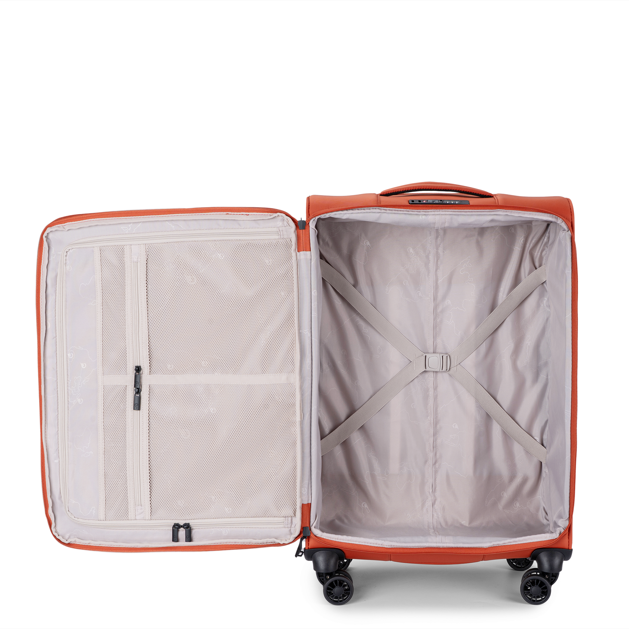 Boarding Medium koffert 4 hjul, 65 cm, 63L - Oransje
