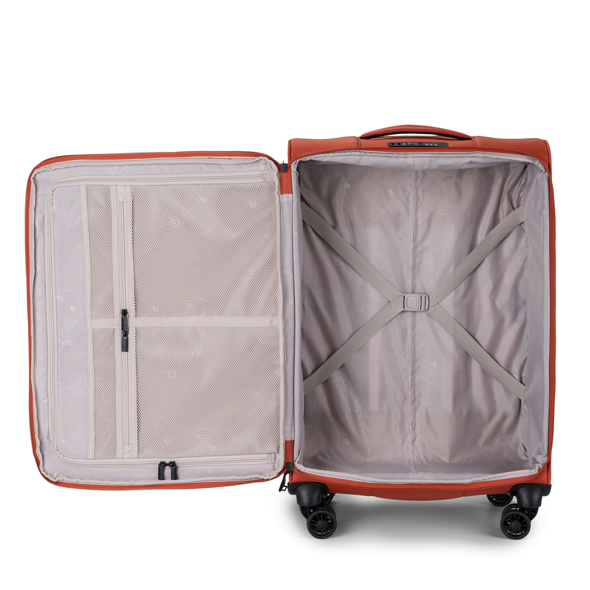 Boarding Large koffert 4 hjul, 78 cm, 107L - Oransje