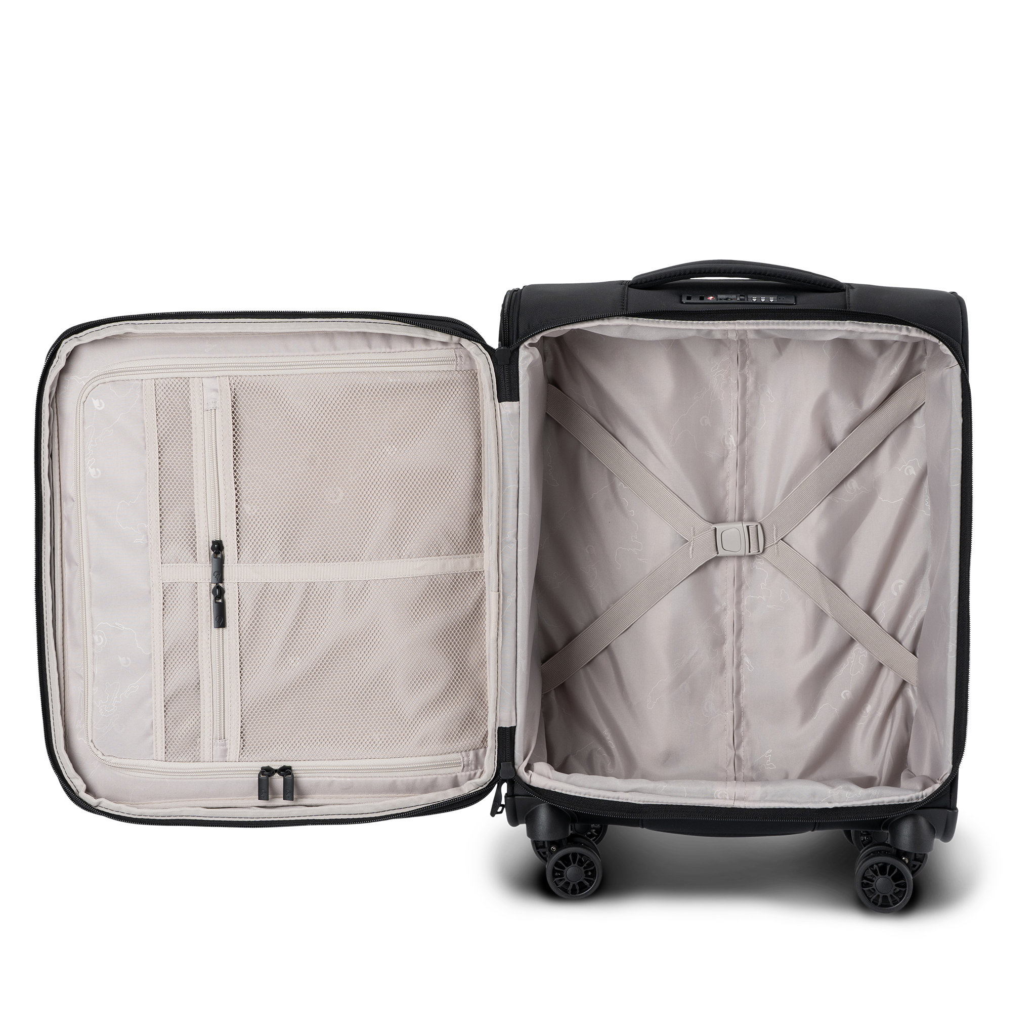 Boarding kabinkoffert 55 cm (35 cm), 39L - Svart