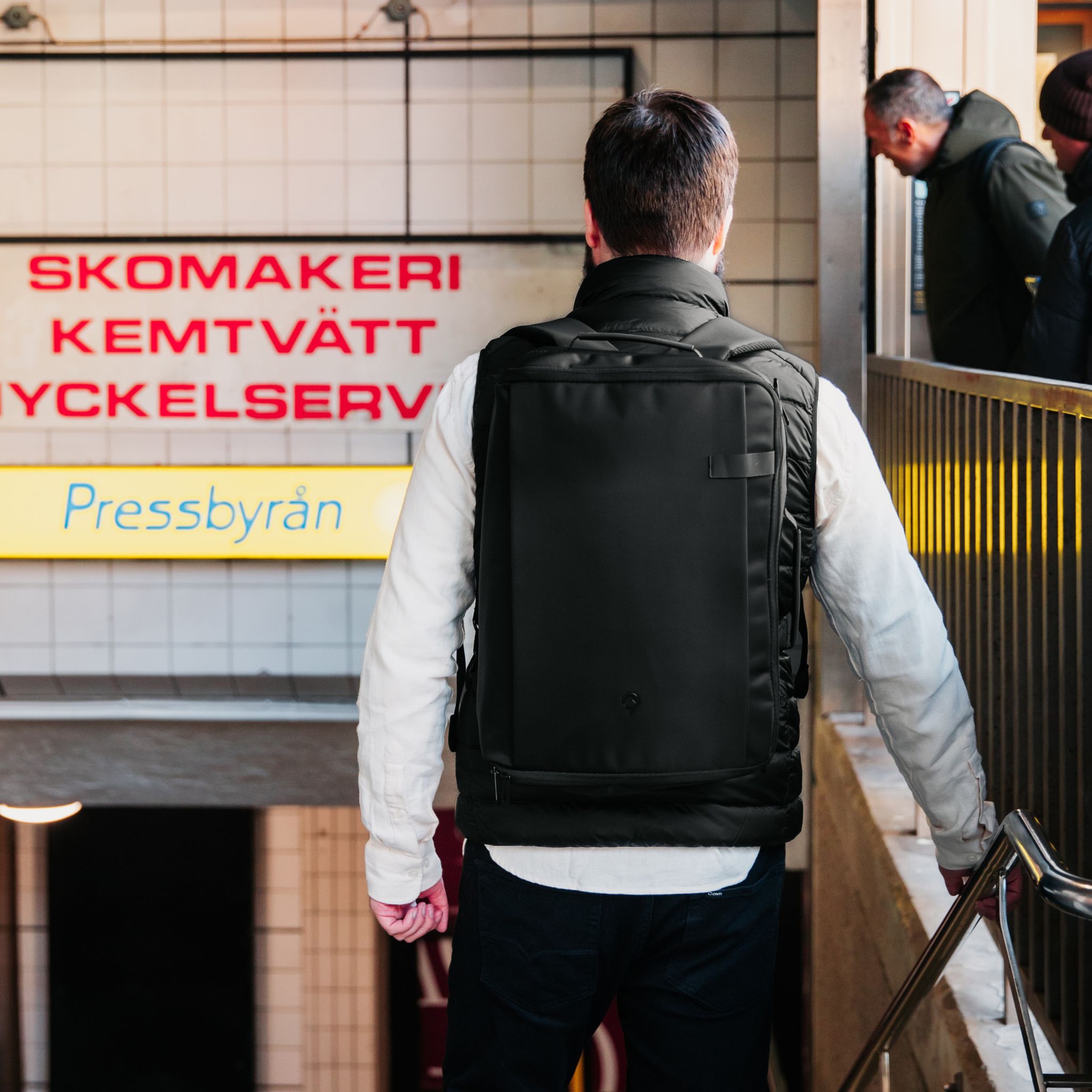 Boarding 3 in 1 ryggsekk 17", vannavstøtende, 23 L - Svart