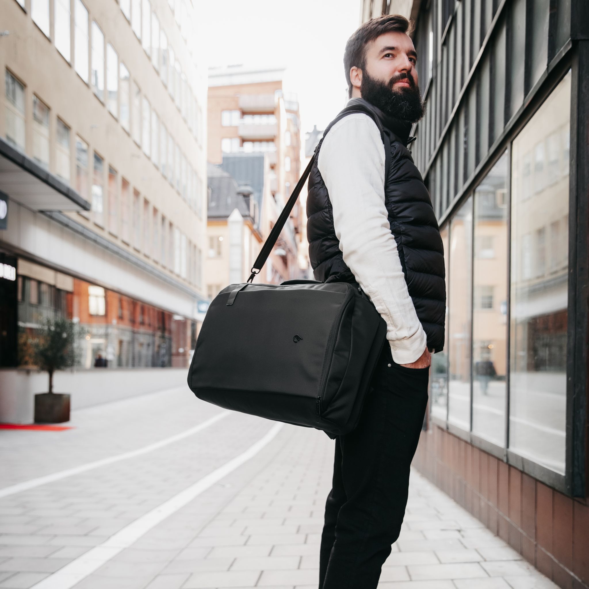 Boarding 3 in 1 ryggsekk 17" 23,5 L - Svart