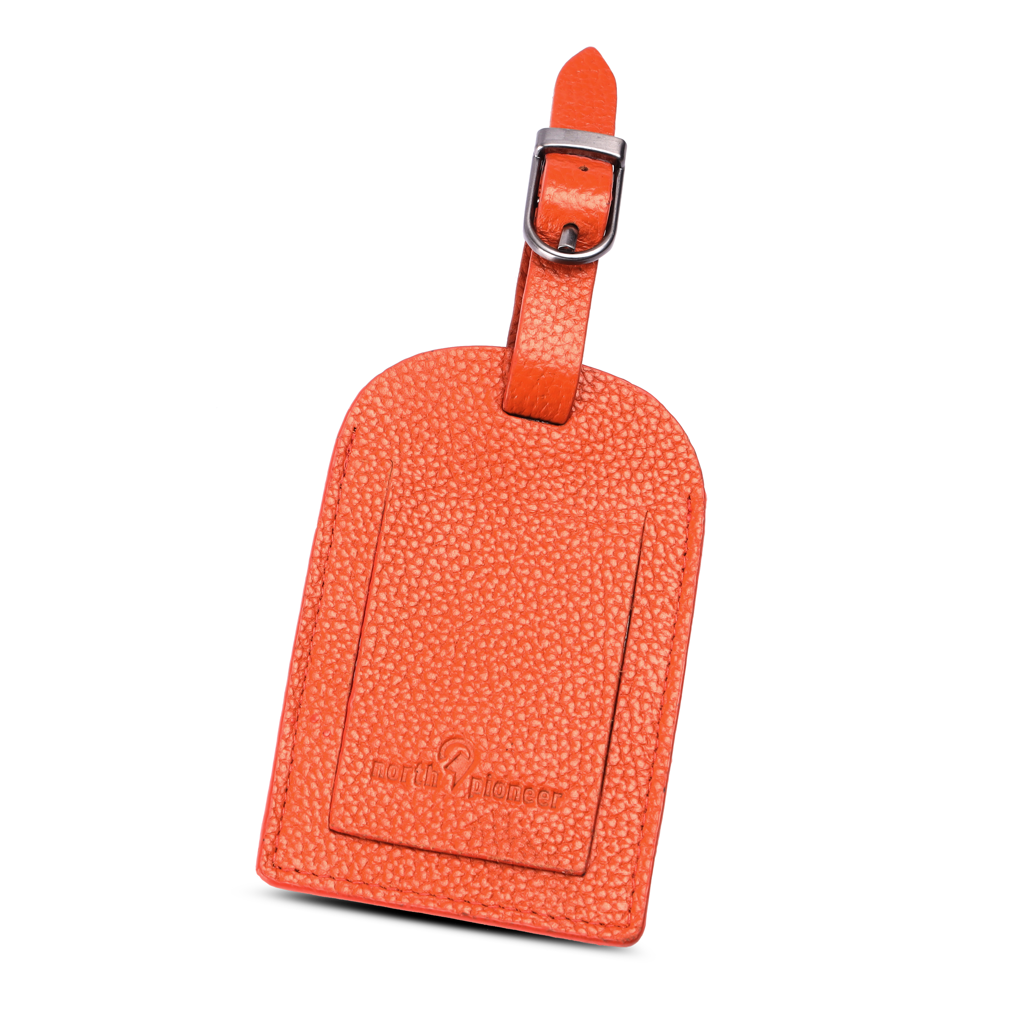 North Pioneer Bagasjetagg – skinn - Oransje
