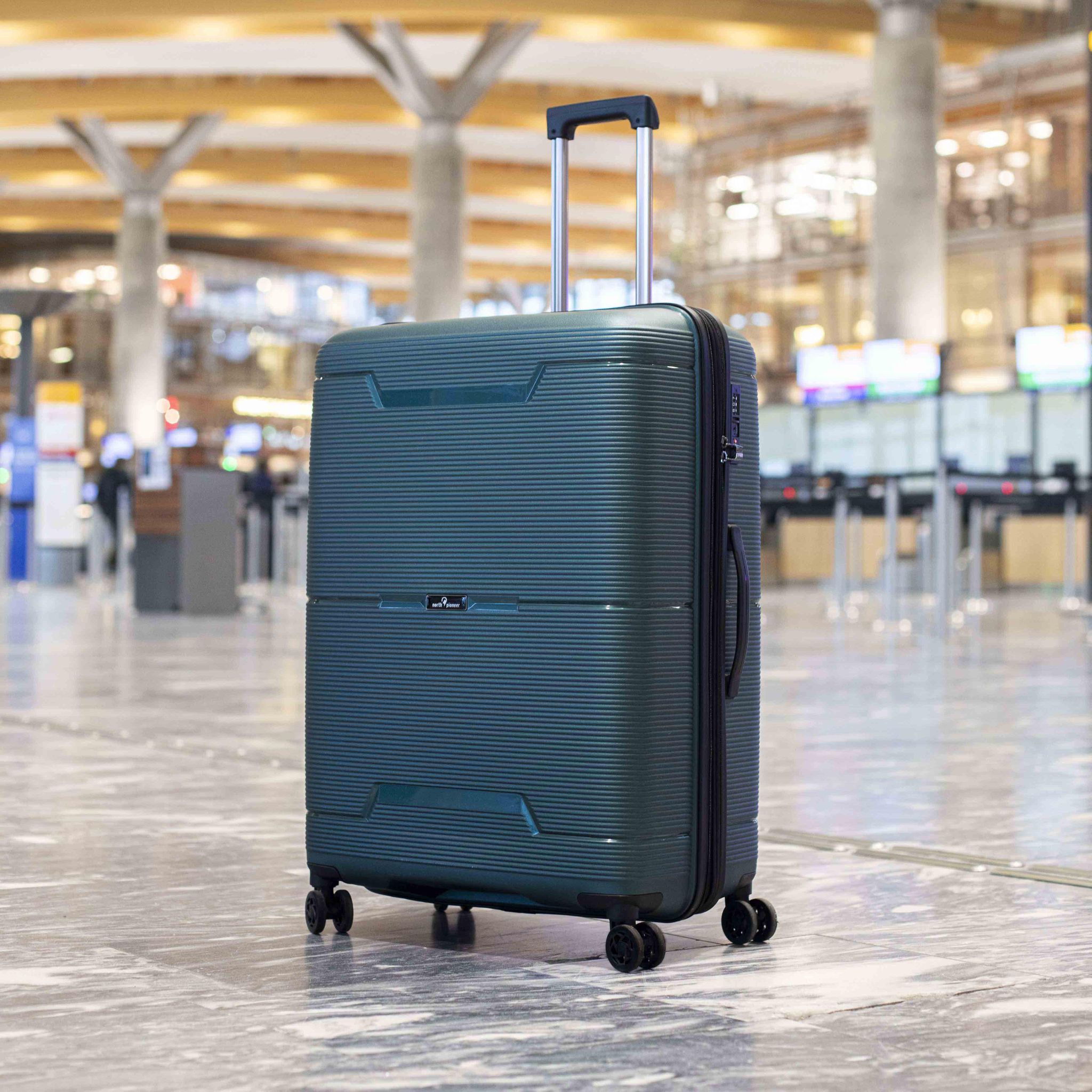 Bergen koffert stor utvidbar, 77 cm, 125L - Grønn