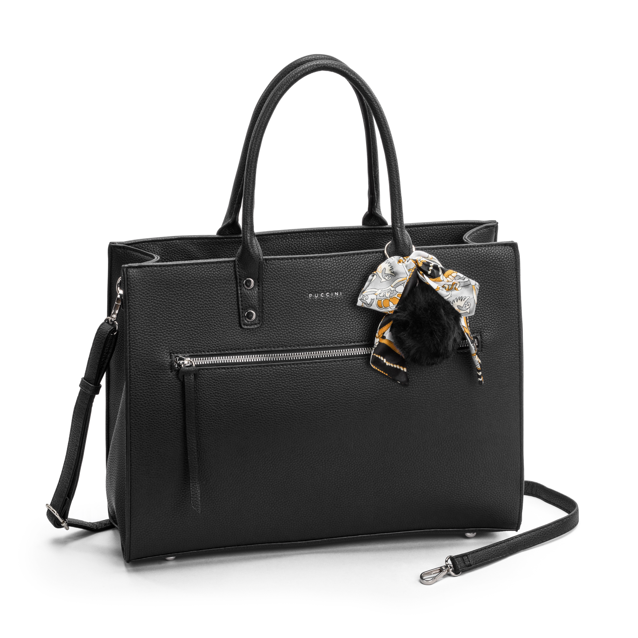 Anna PC-veske med skulderrem 14" - Svart