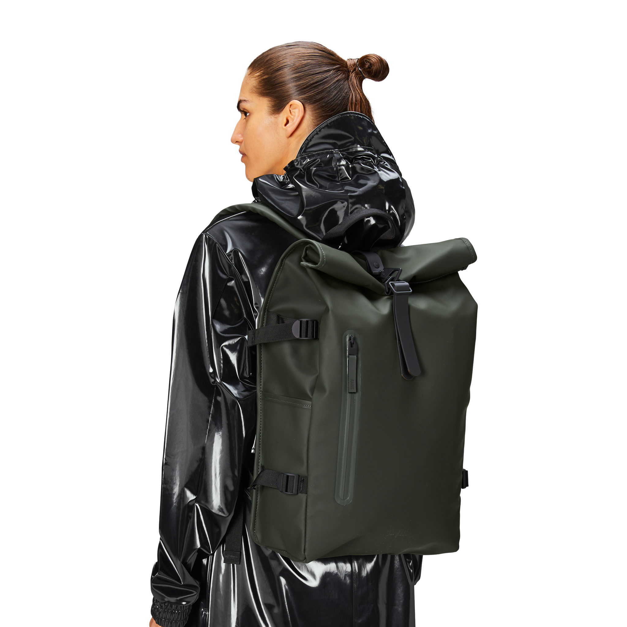 Rolltop Rucksack Large W3 - Grønn