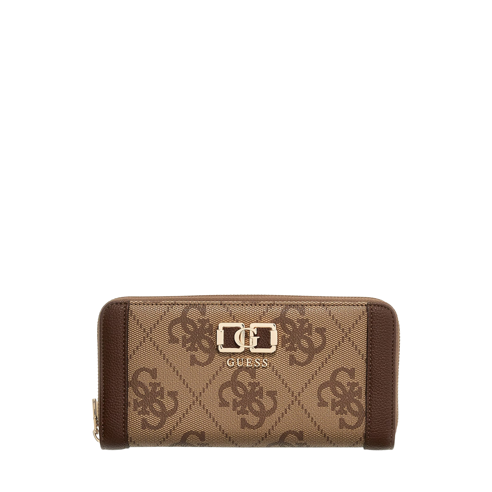 Karnilla logo large zip around - Latte Brown