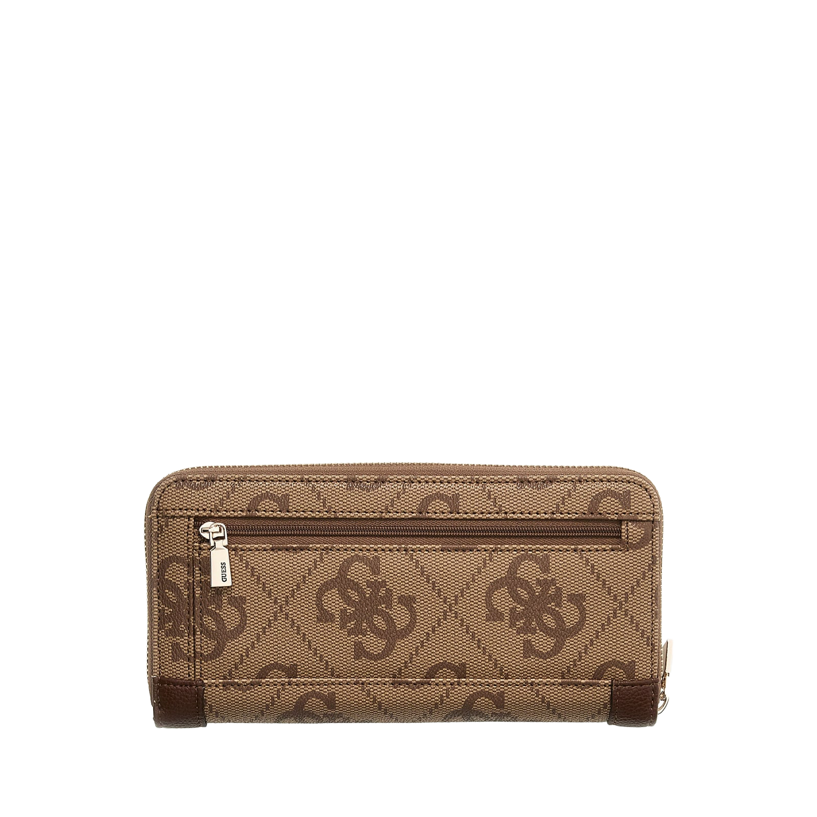Karnilla logo large zip around - Latte Brown