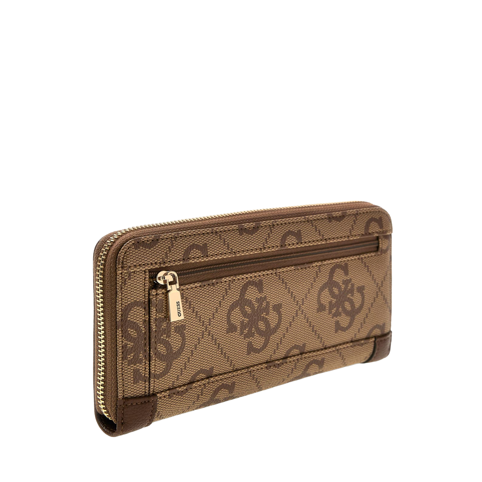 Karnilla logo large zip around - Latte Brown