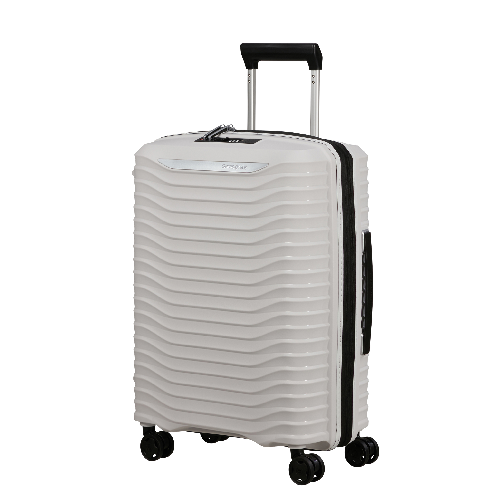 Upscape utvidbar kabinkoffert 4 hjul, 55 cm - Hvit