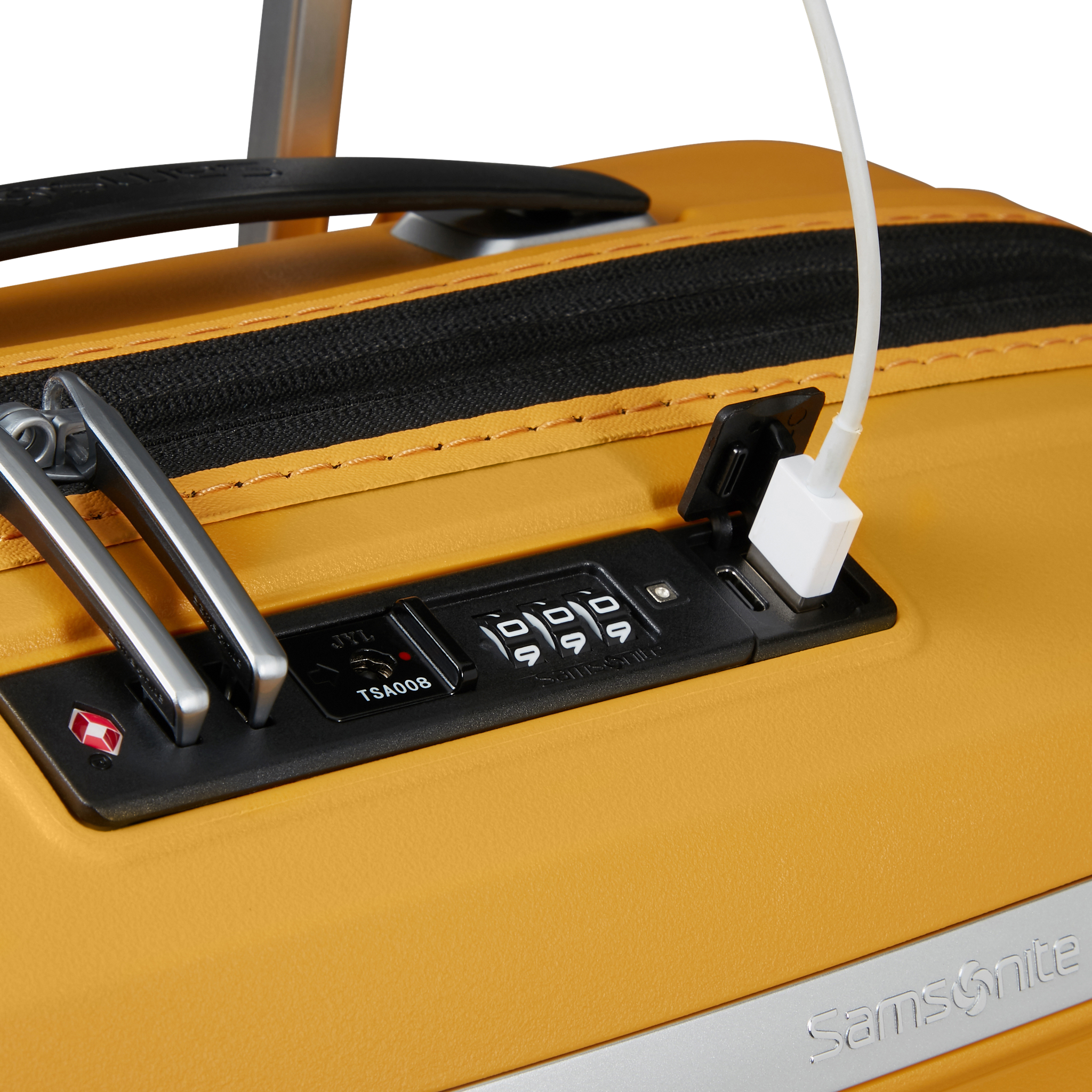 Upscape utvidbar kabinkoffert 4 hjul, 55 cm - Gul