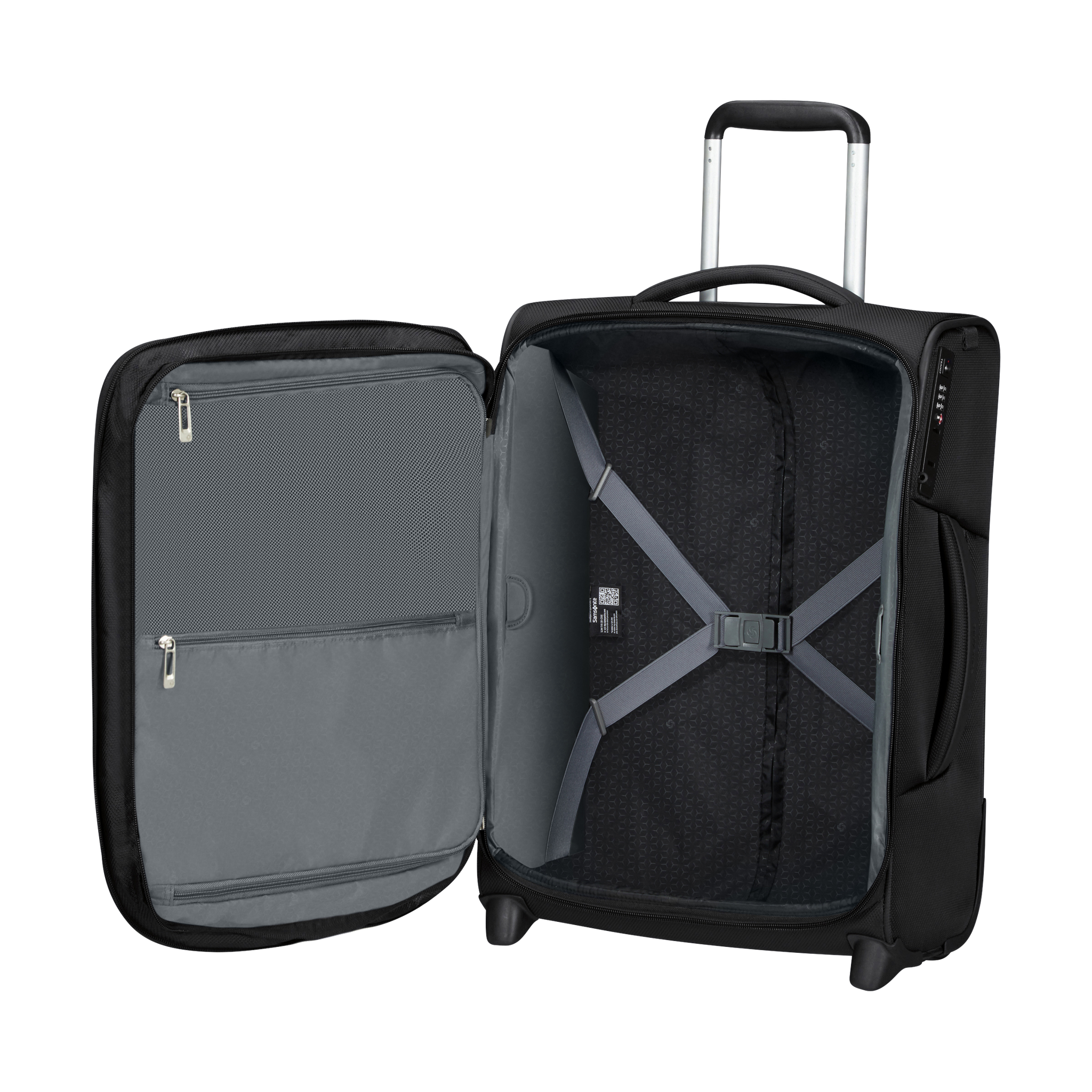 Respark utvidbar koffert med 2 hjul, 55 cm - Ozone Black