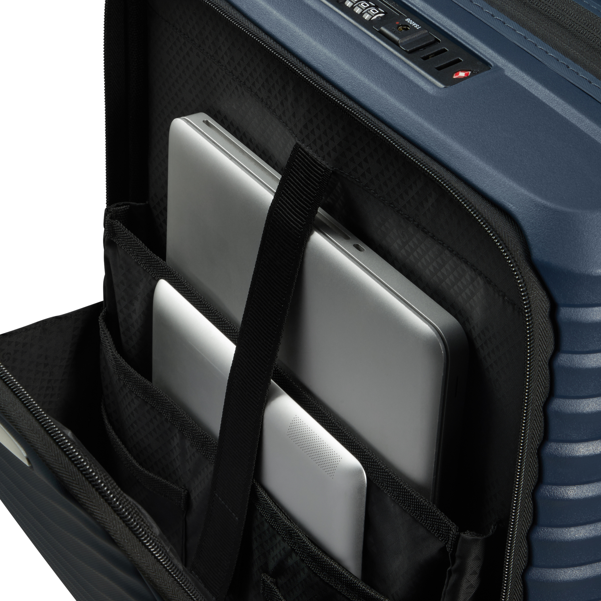 Upscape utvidbar kabinkoffert 55 cm (EasyAccess til pc) - Blue Night