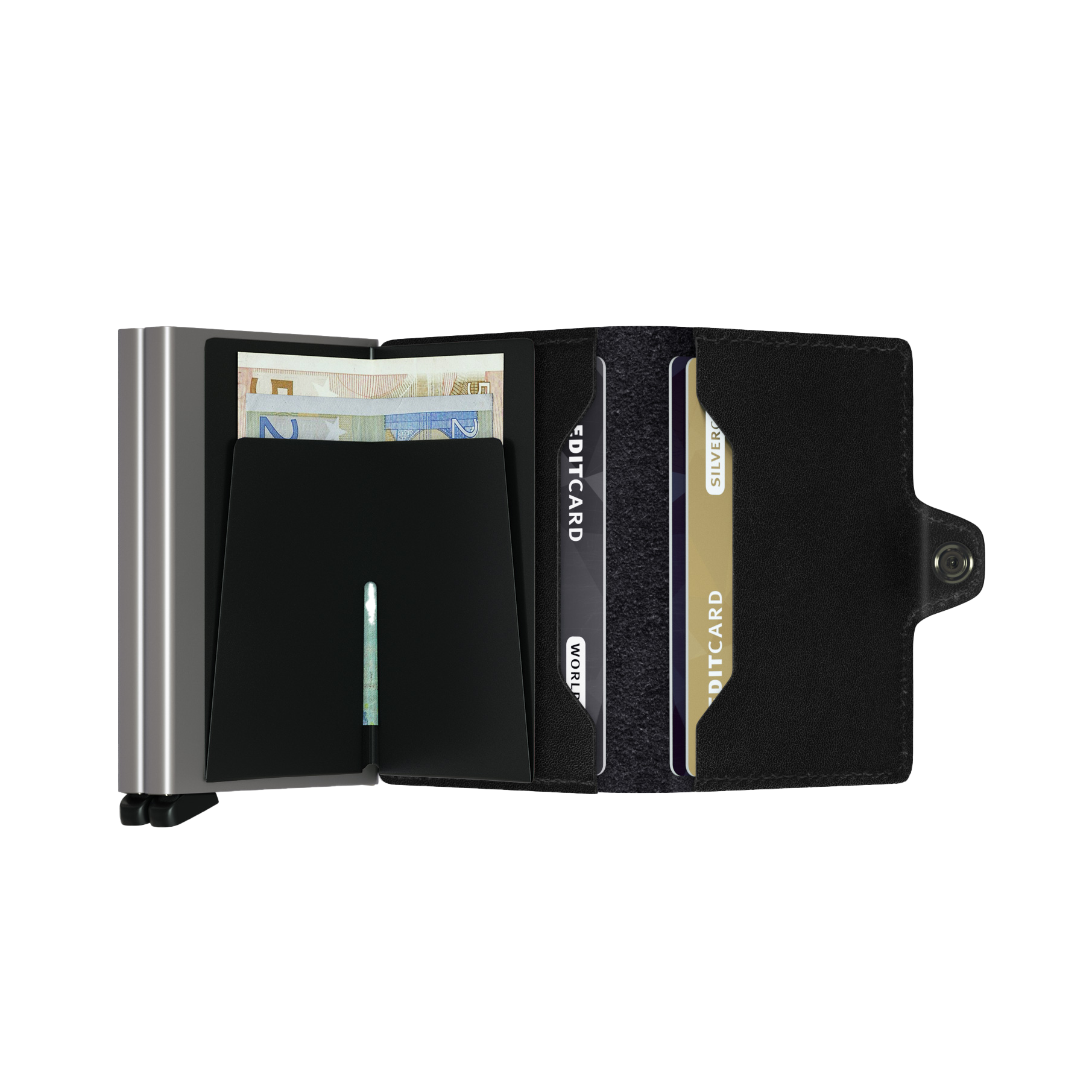 Twinwallet Black - Svart