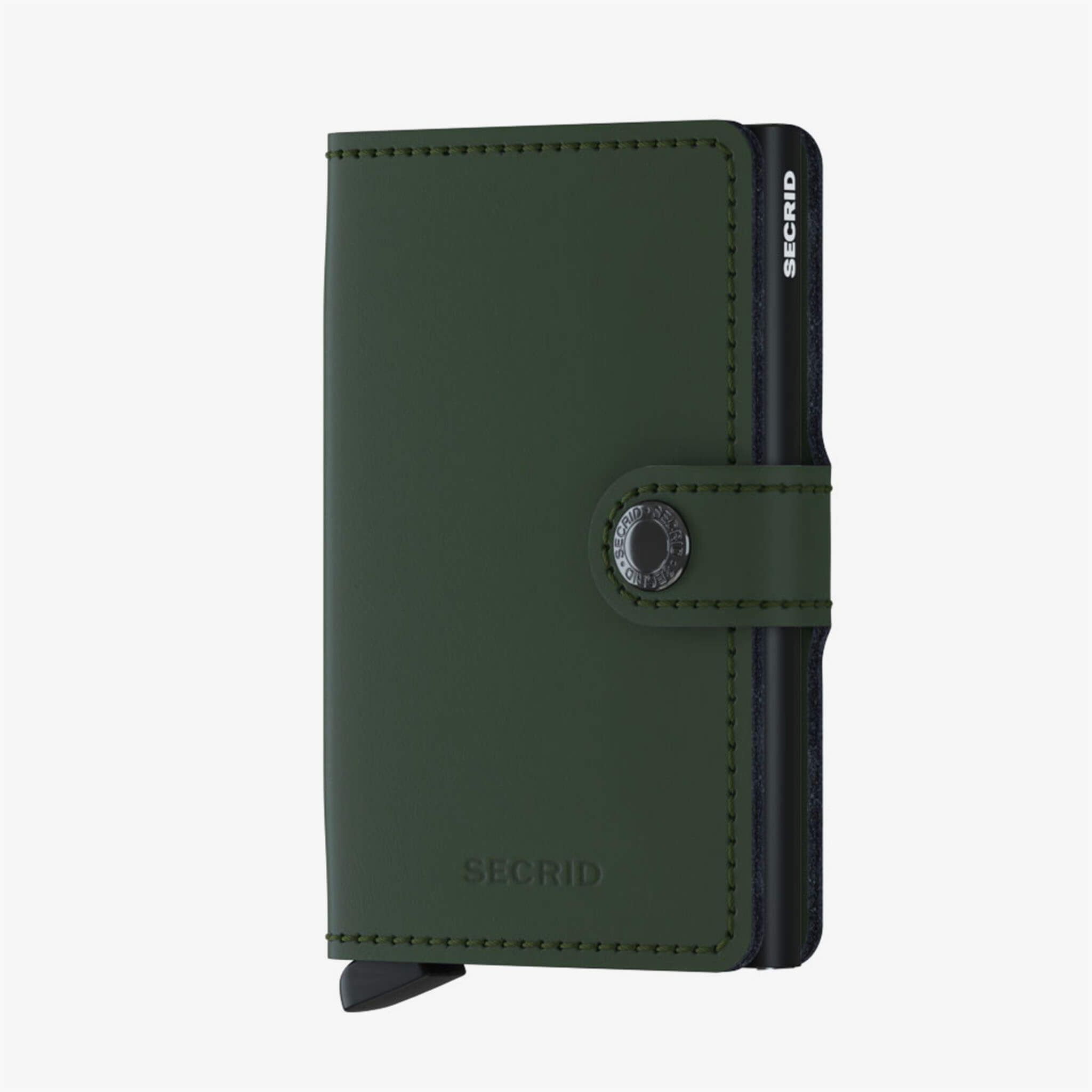 Miniwallet Matte Green-Black - Grønn