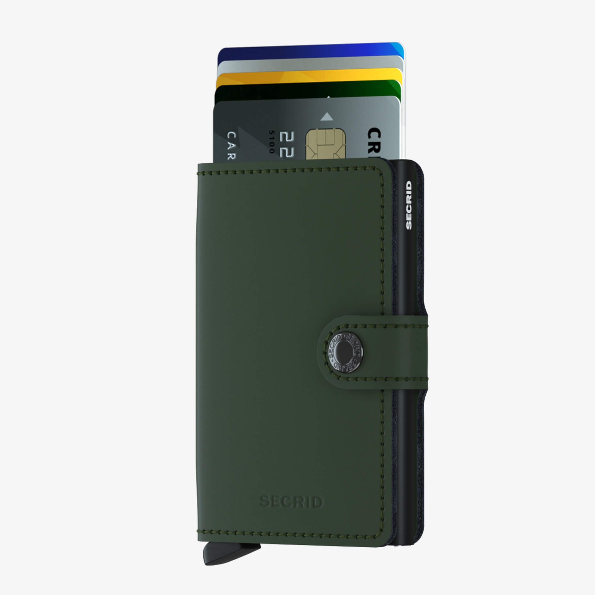 Miniwallet Matte Green-Black - Grønn